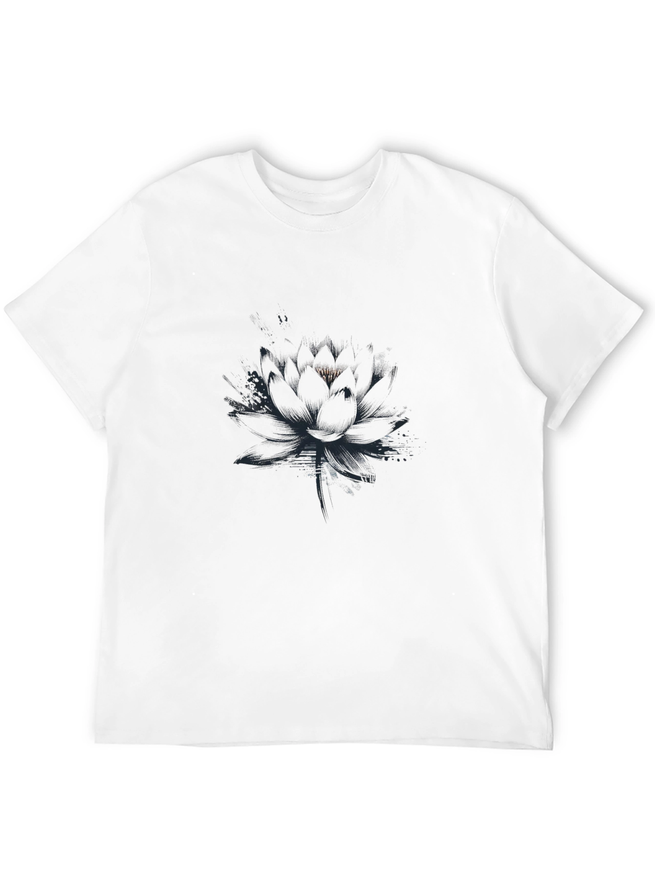Black Lotus Graphic T-Shirt for Men