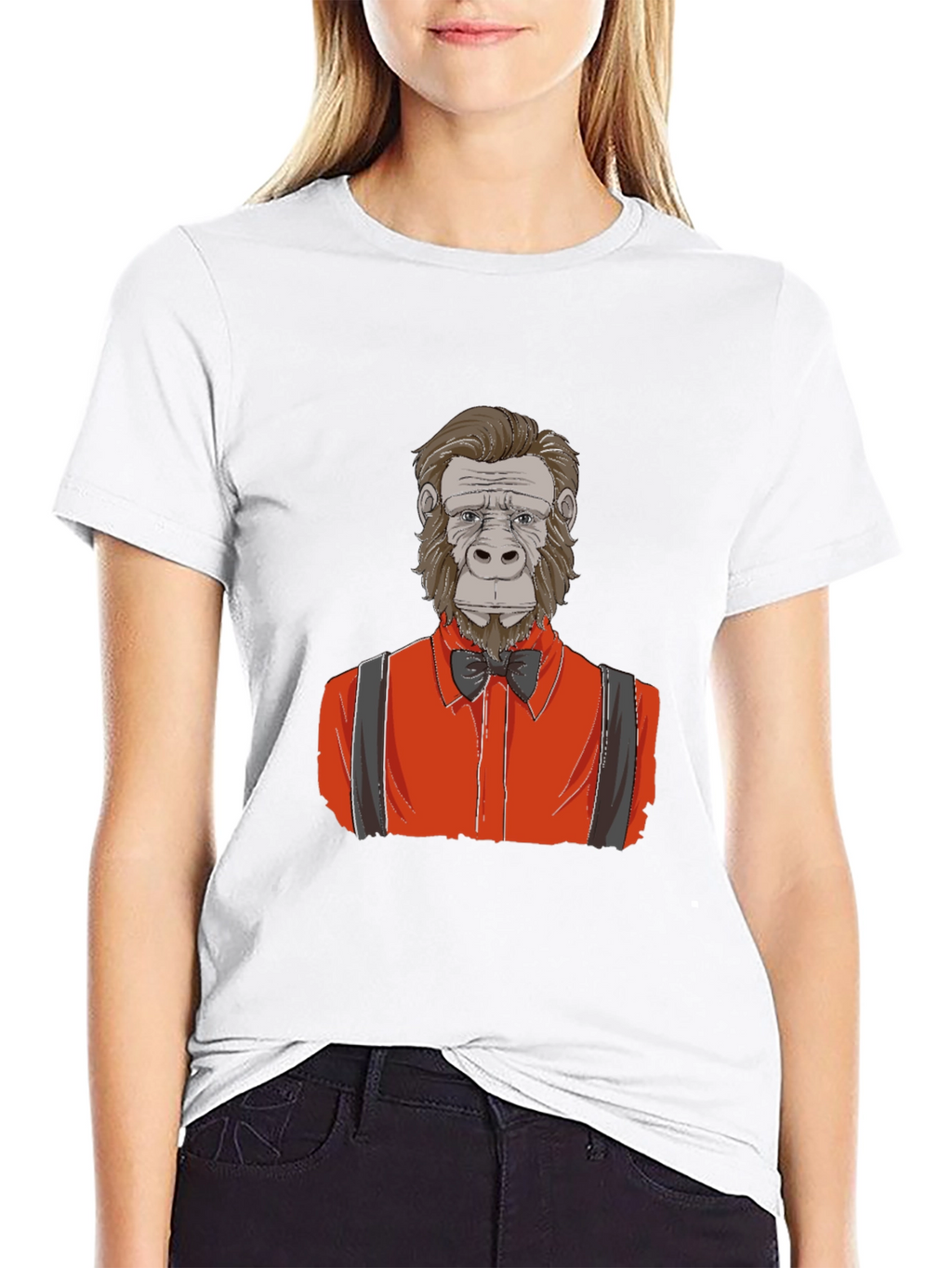 Gorilla Gentleman Graphic Tee - Black