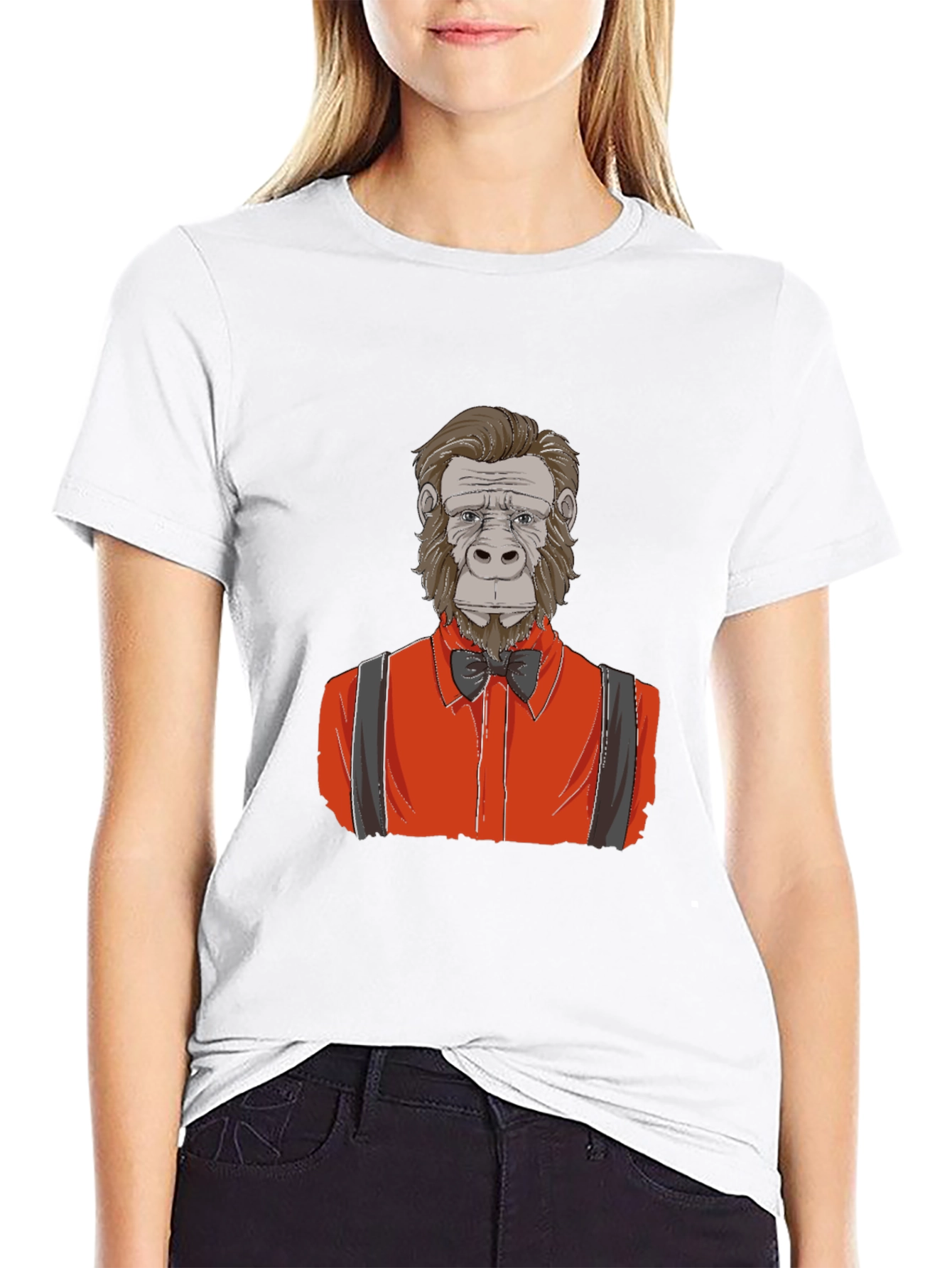 Gorilla Gentleman Graphic Tee - Black