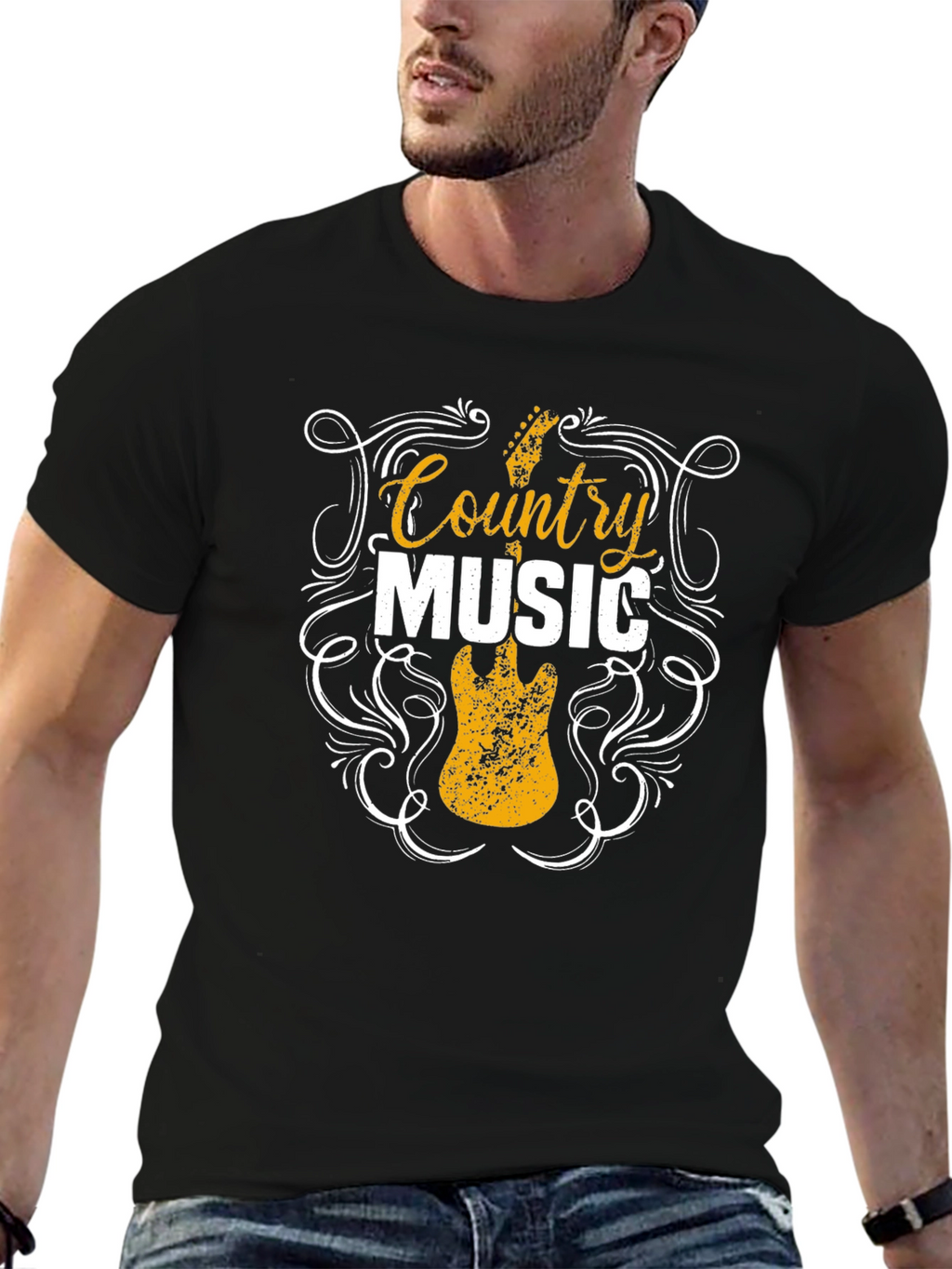 Country Music Guitar T-Shirt