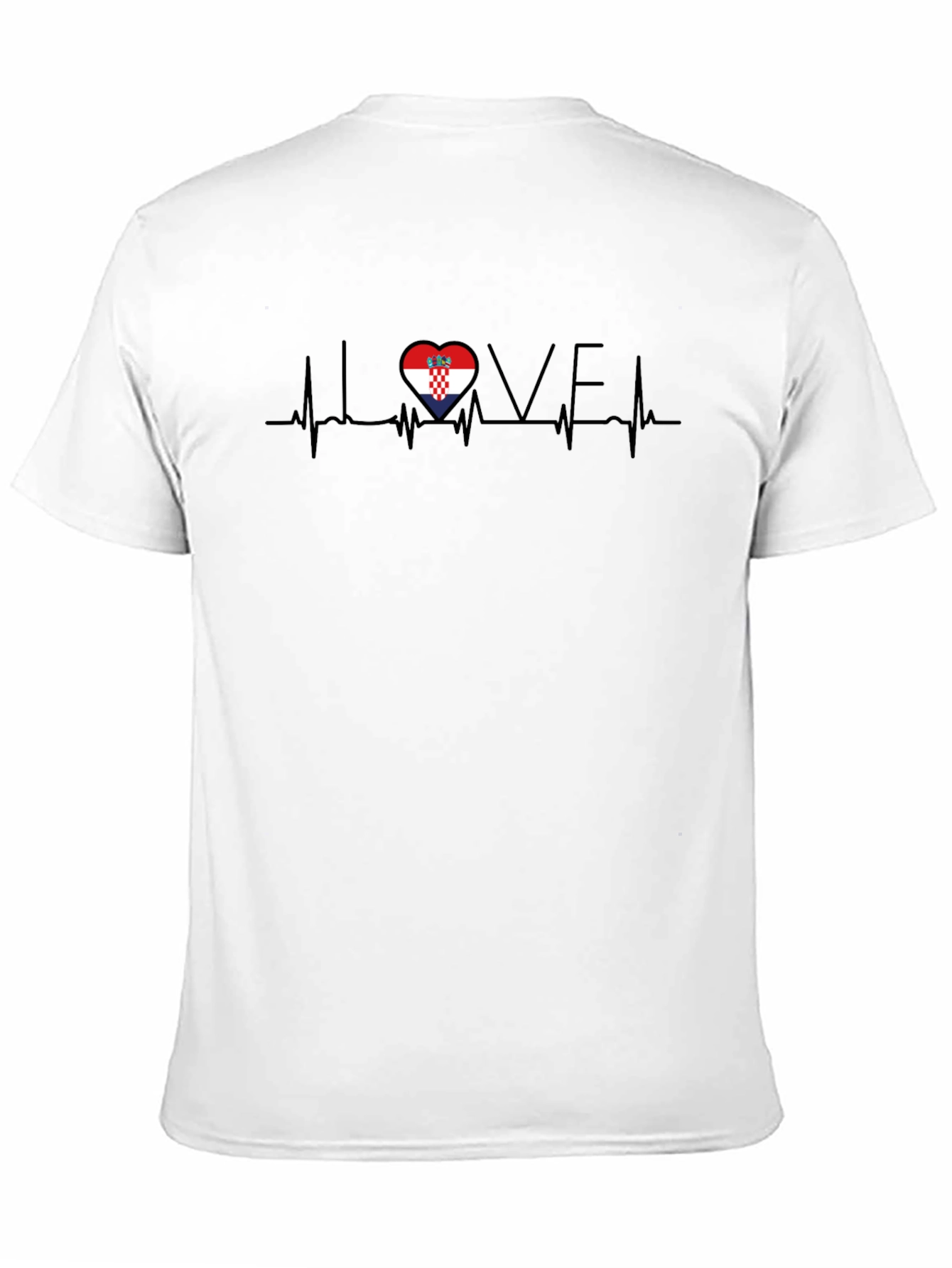 Croatia Love Heartbeat T-Shirt