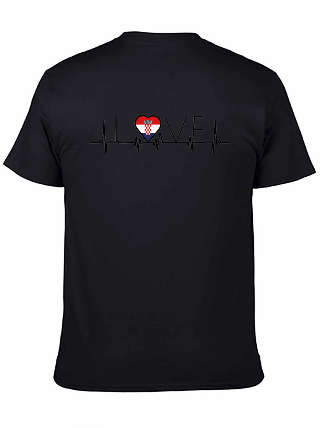 Croatia Love Heartbeat T-Shirt
