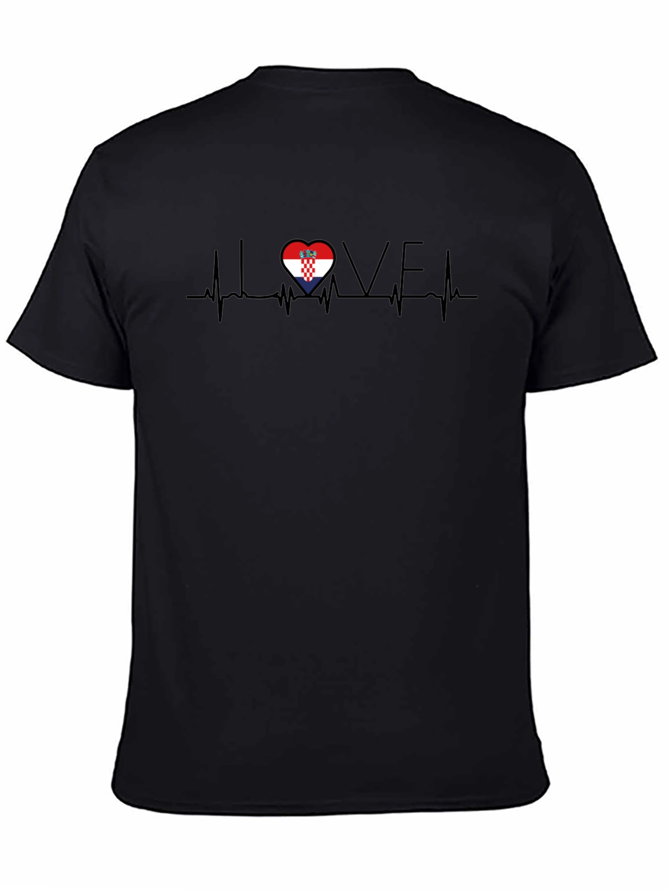 Croatia Love Heartbeat T-Shirt