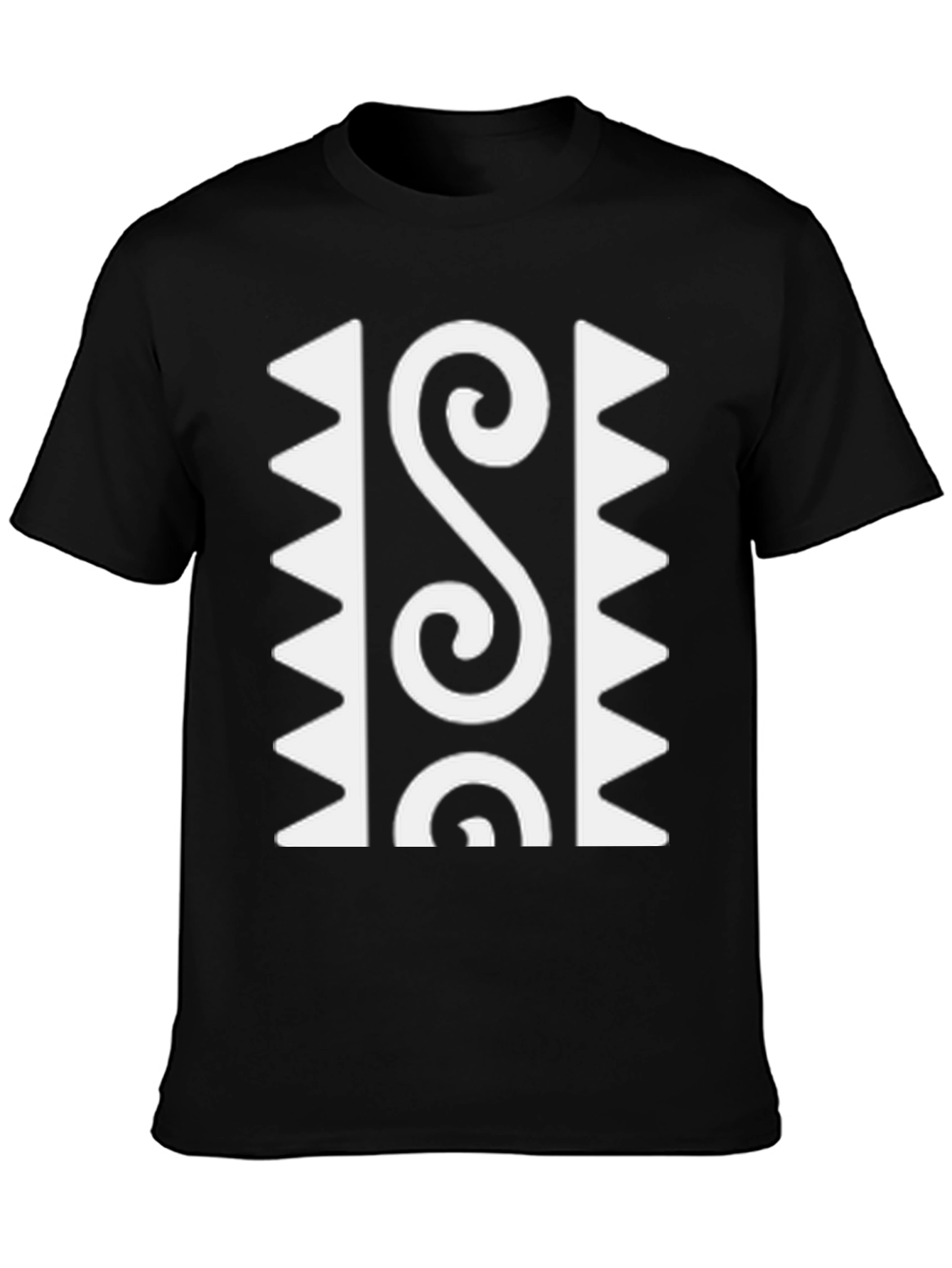 Adinkra Symbol Graphic Black T-Shirt