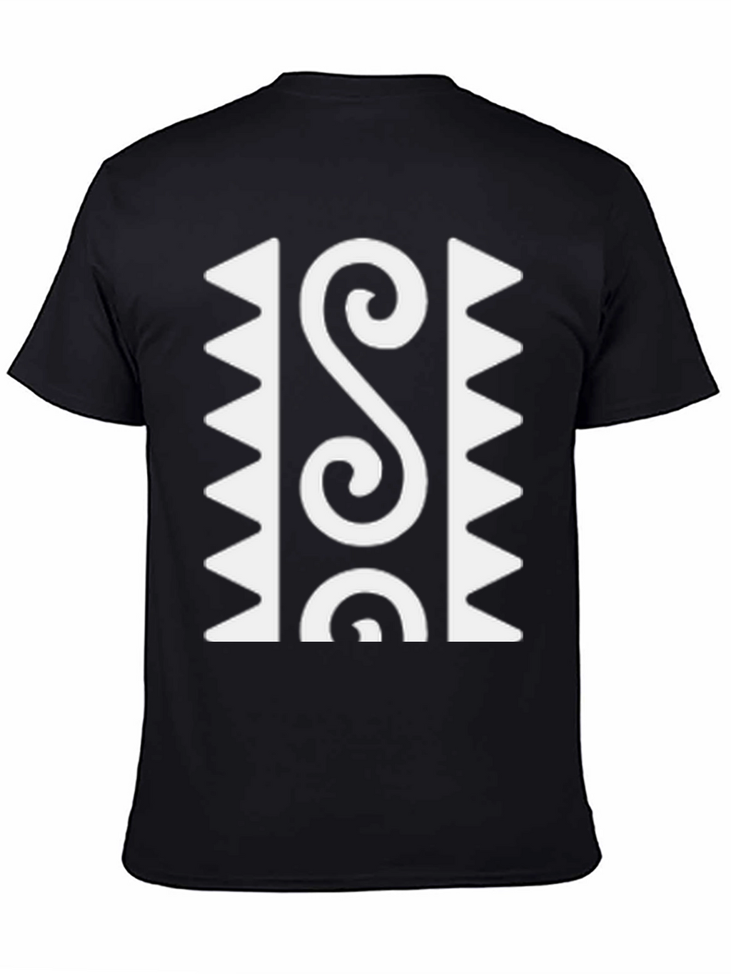 Adinkra Symbol Graphic Black T-Shirt