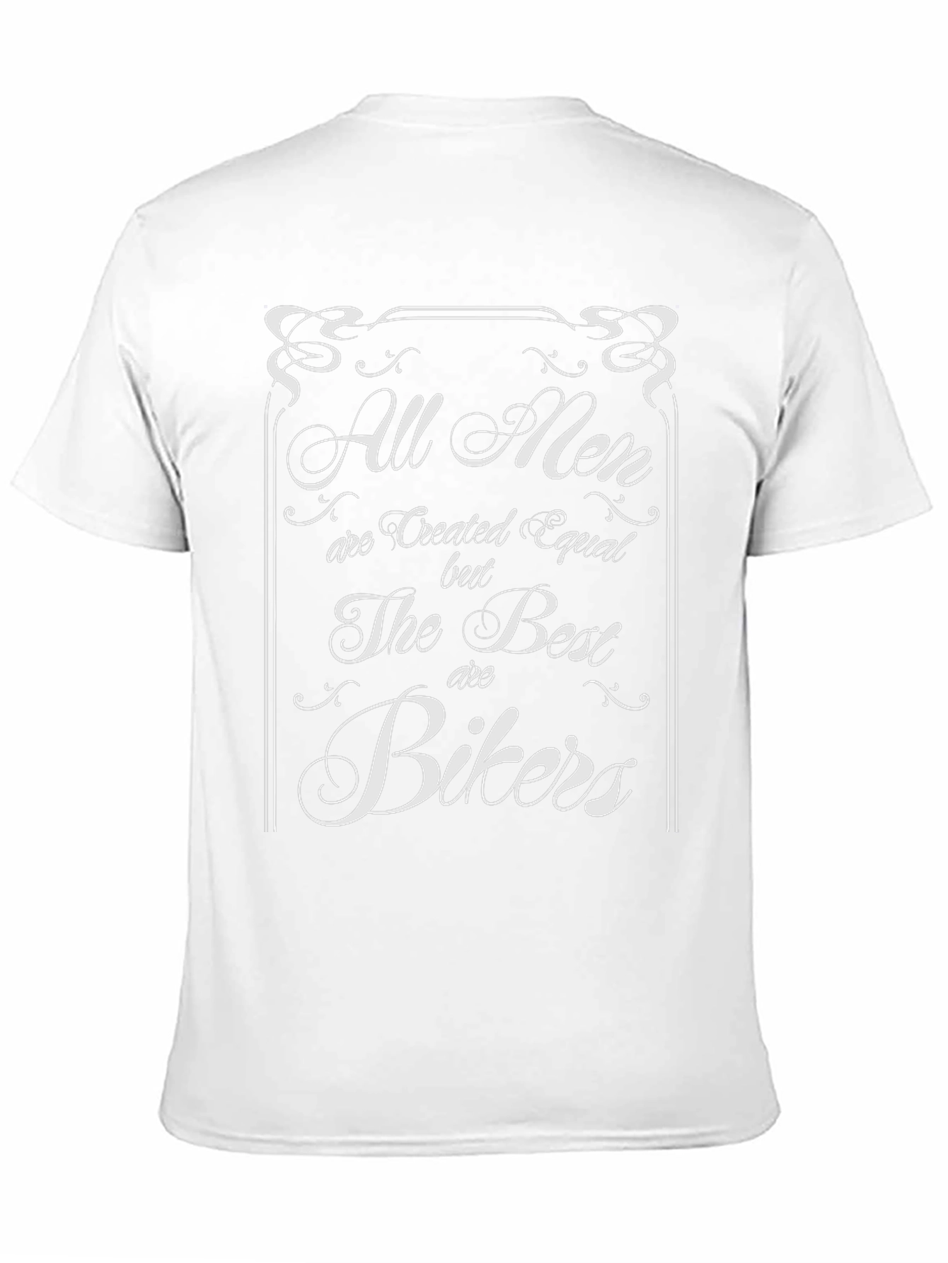 All Men Are Created Equal Bikers Graphic Tee