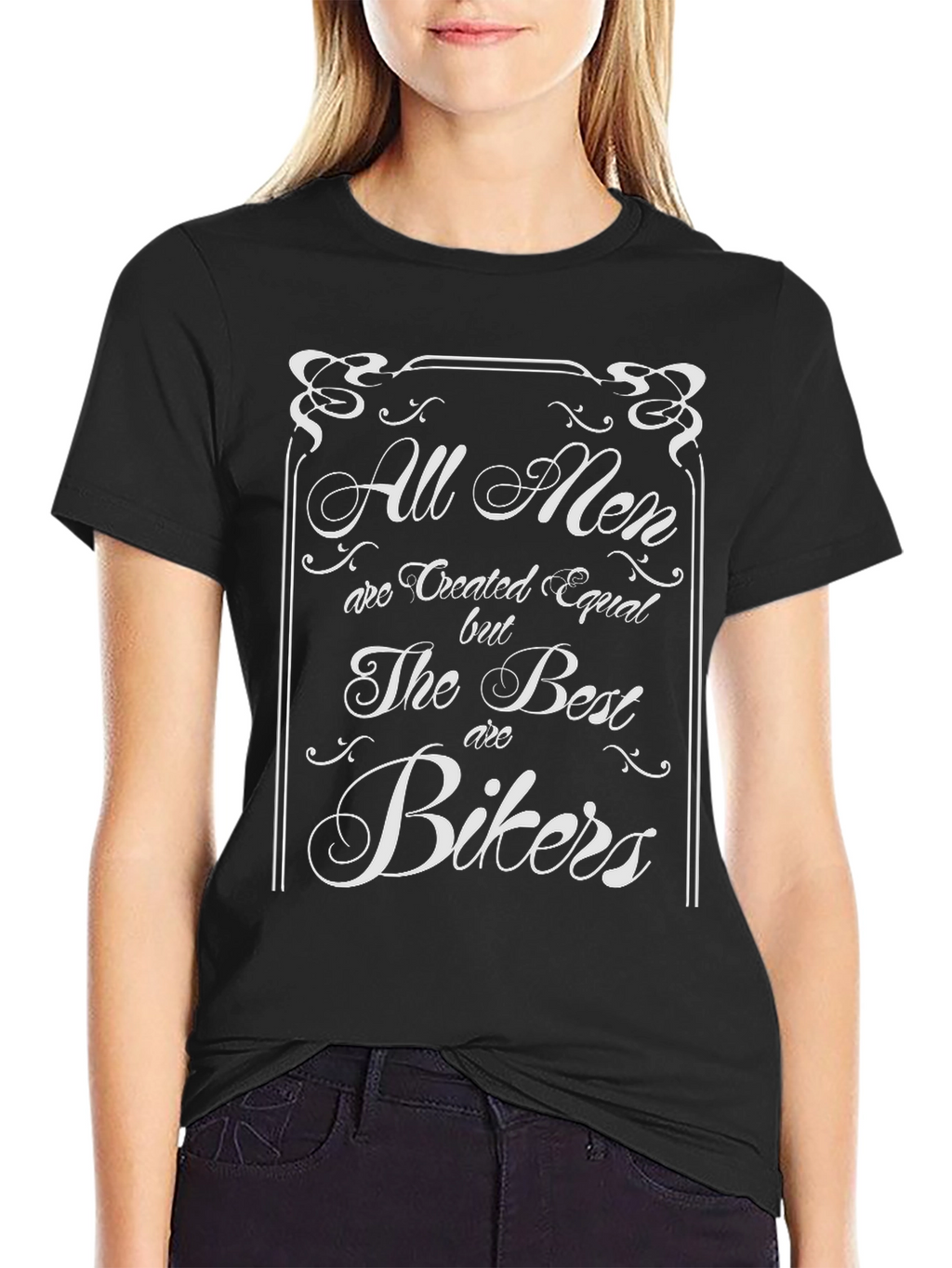 All Men Are Created Equal Bikers Graphic Tee