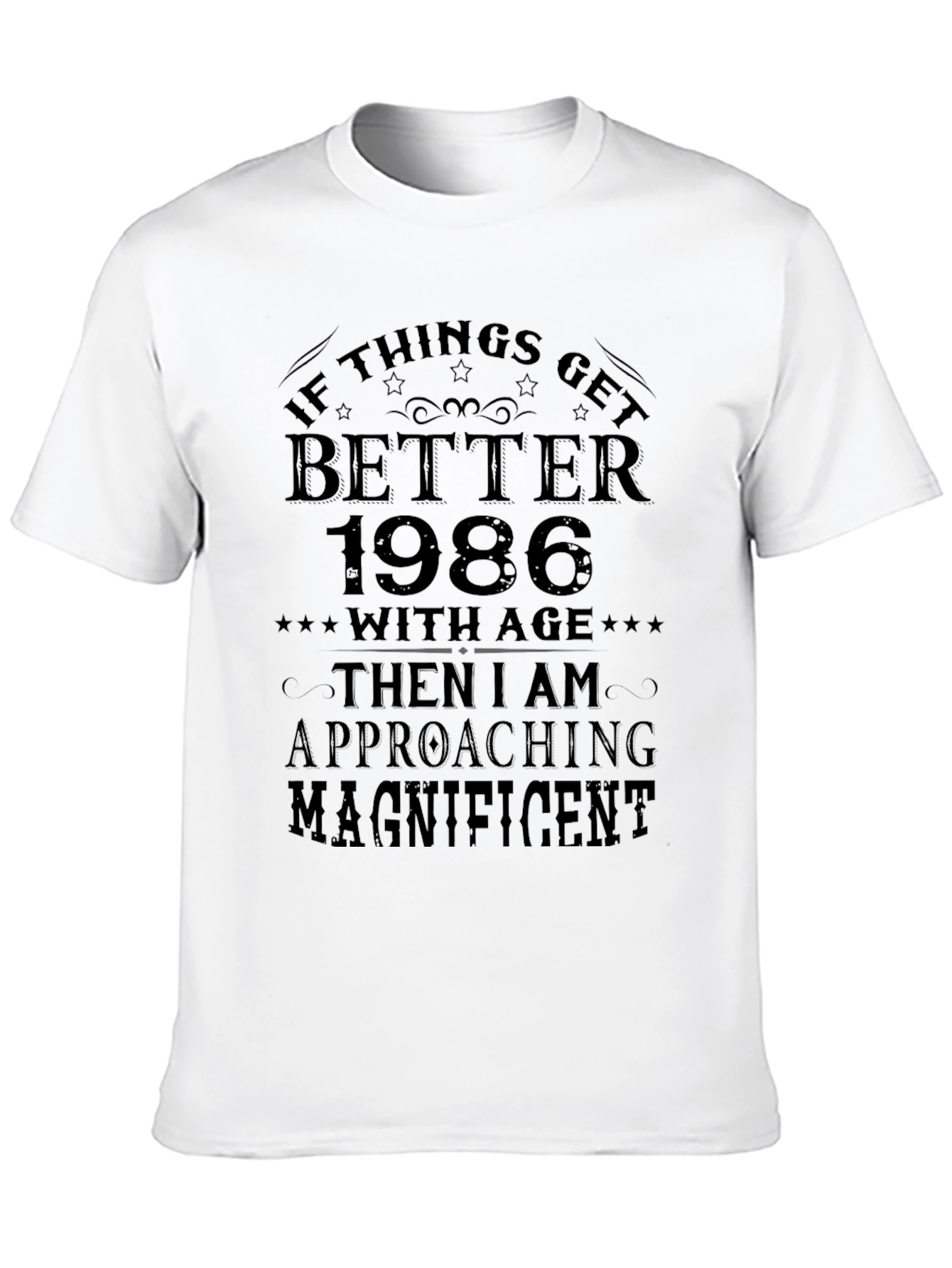 Funny 1986 Birthday T-Shirt: Magnificent at Age 38