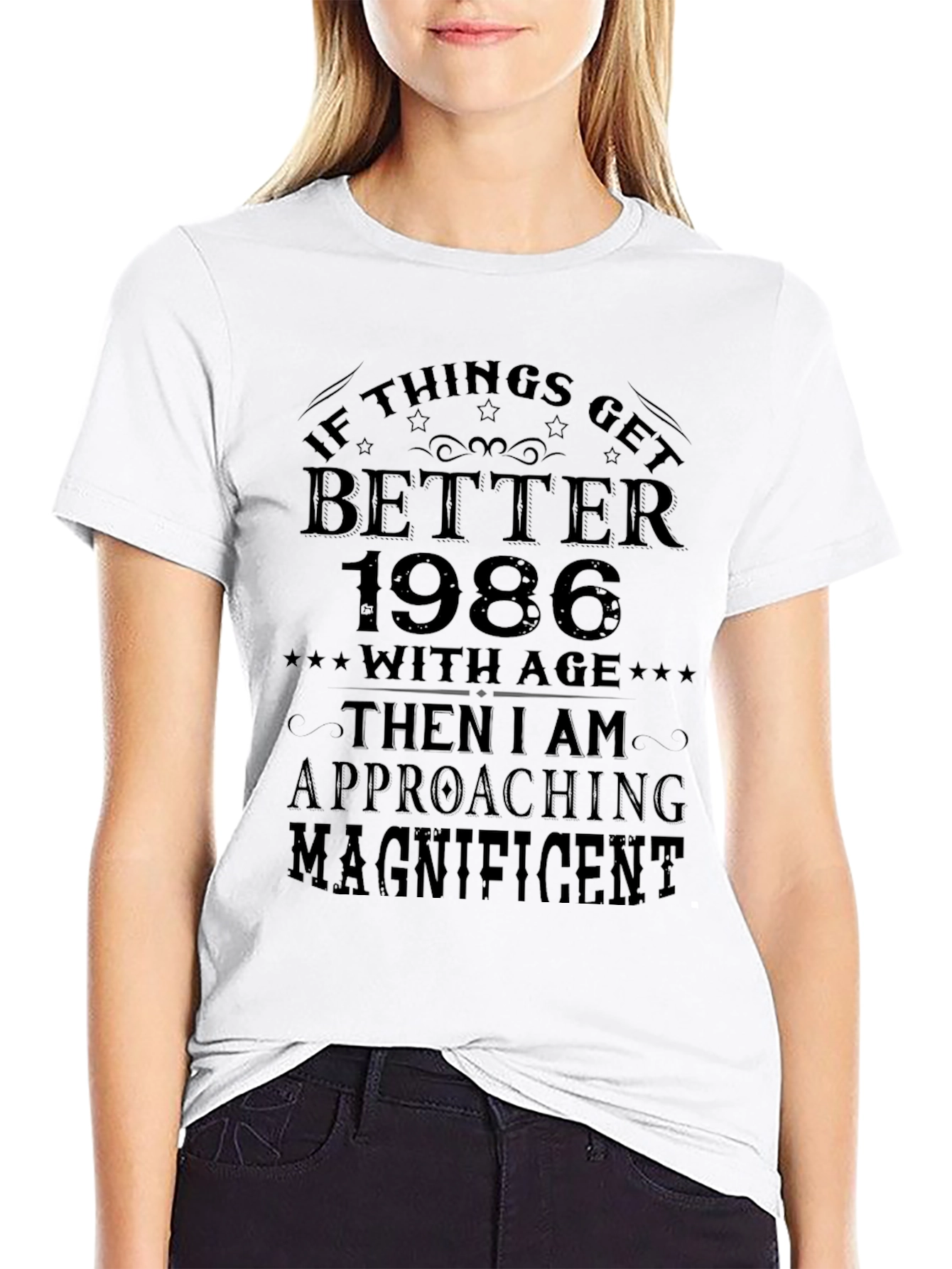 Funny 1986 Birthday T-Shirt: Magnificent at Age 38
