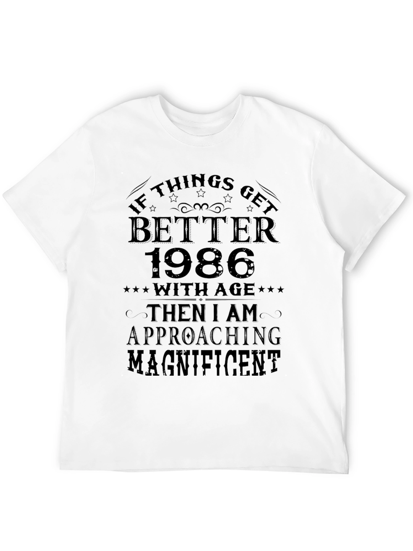 Funny 1986 Birthday T-Shirt: Magnificent at Age 38