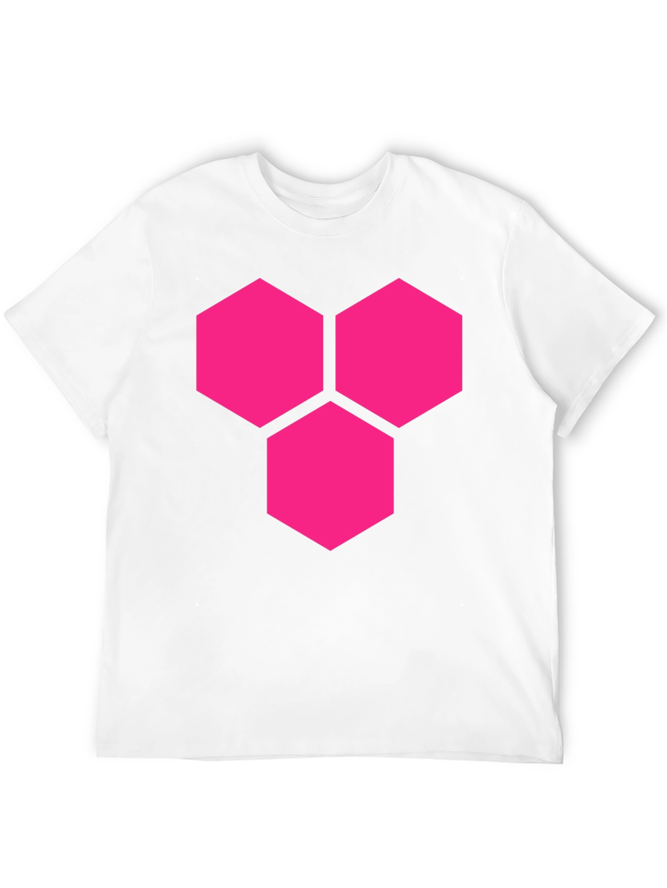 Hexagon Cluster Graphic Tee - Bold Style Black Shirt
