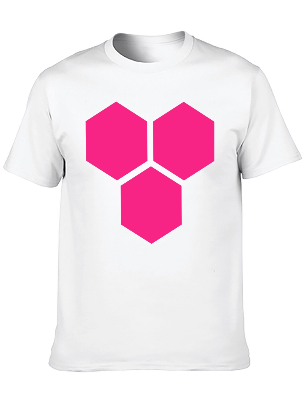 Hexagon Cluster Graphic Tee - Bold Style Black Shirt