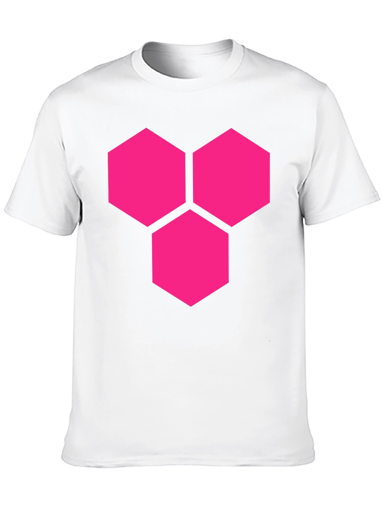 Hexagon Cluster Graphic Tee - Bold Style Black Shirt