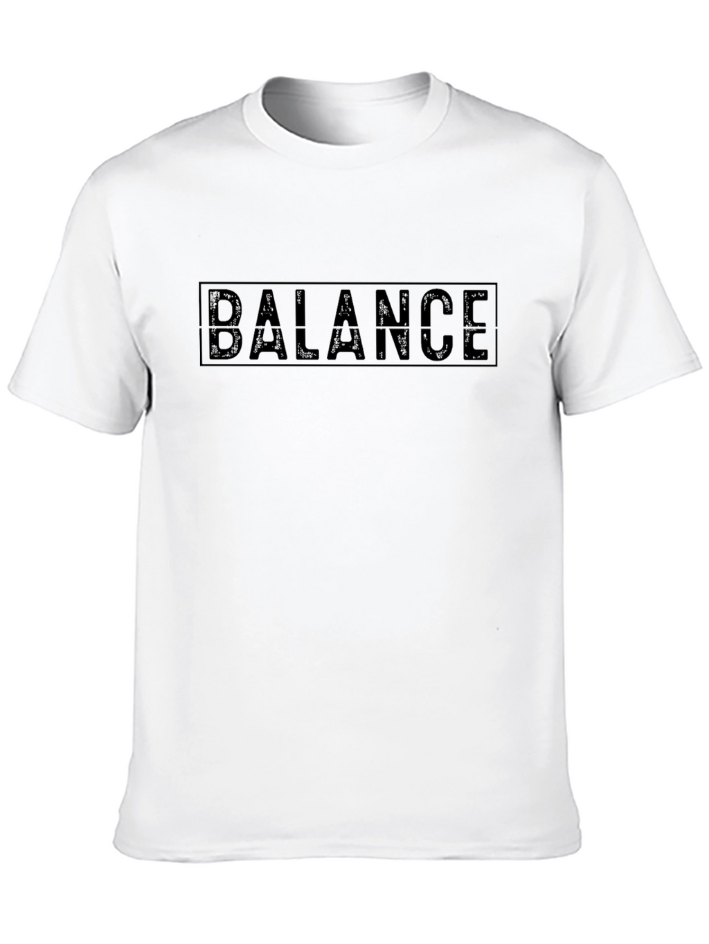 Mens Black BALANCE Graphic T-Shirt