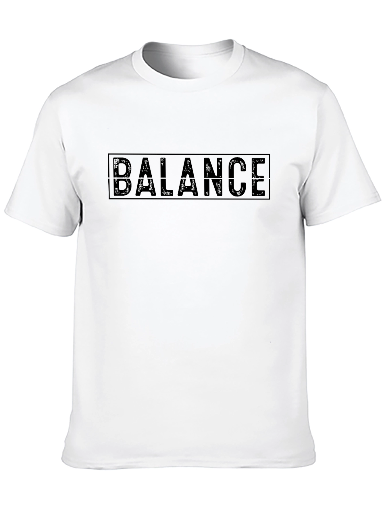 Mens Black BALANCE Graphic T-Shirt