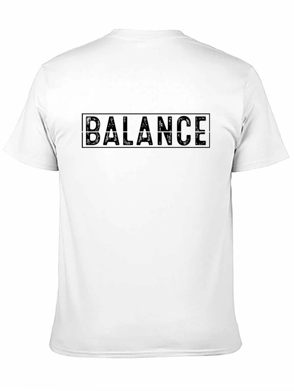 Mens Black BALANCE Graphic T-Shirt