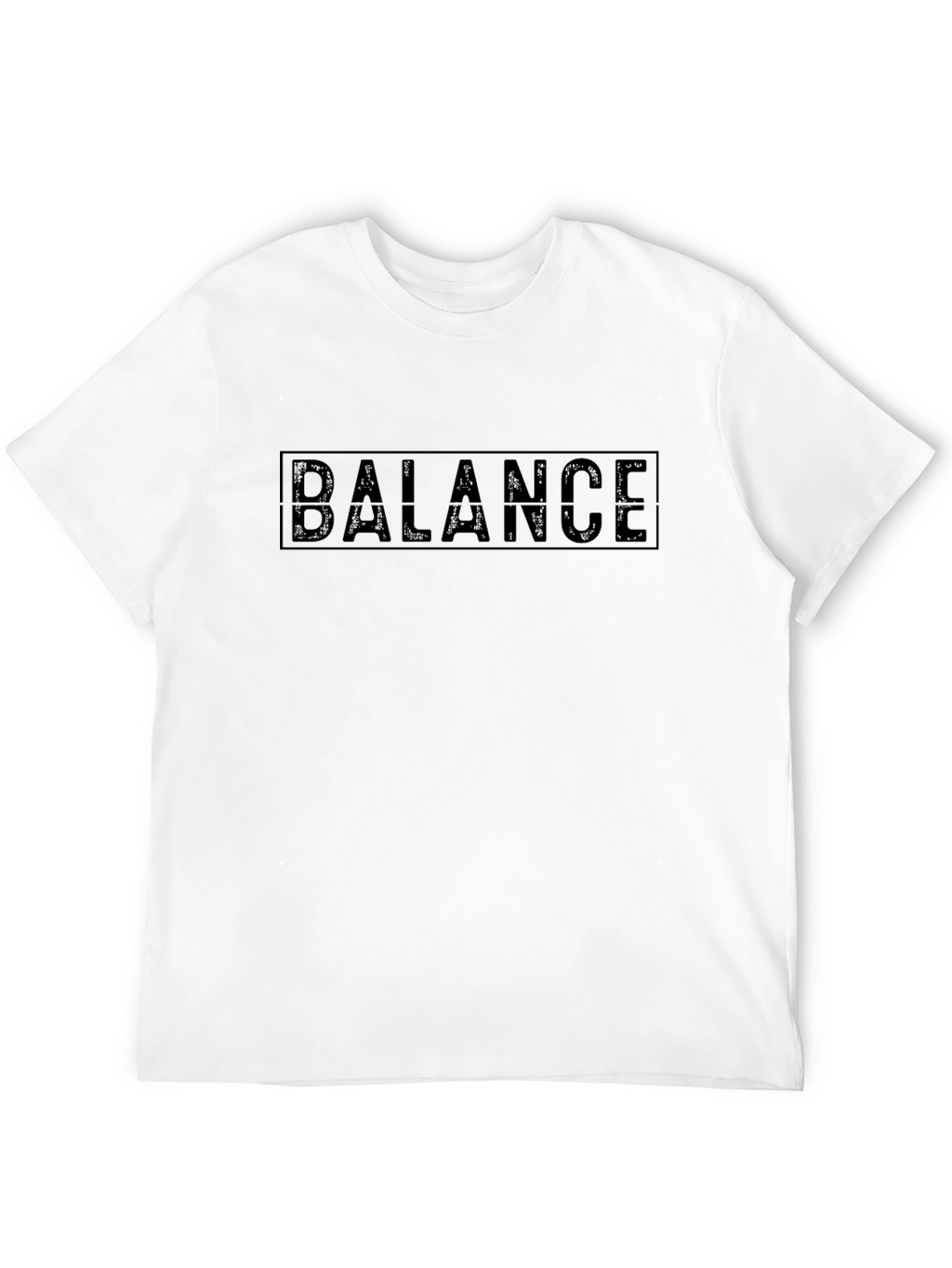Mens Black BALANCE Graphic T-Shirt