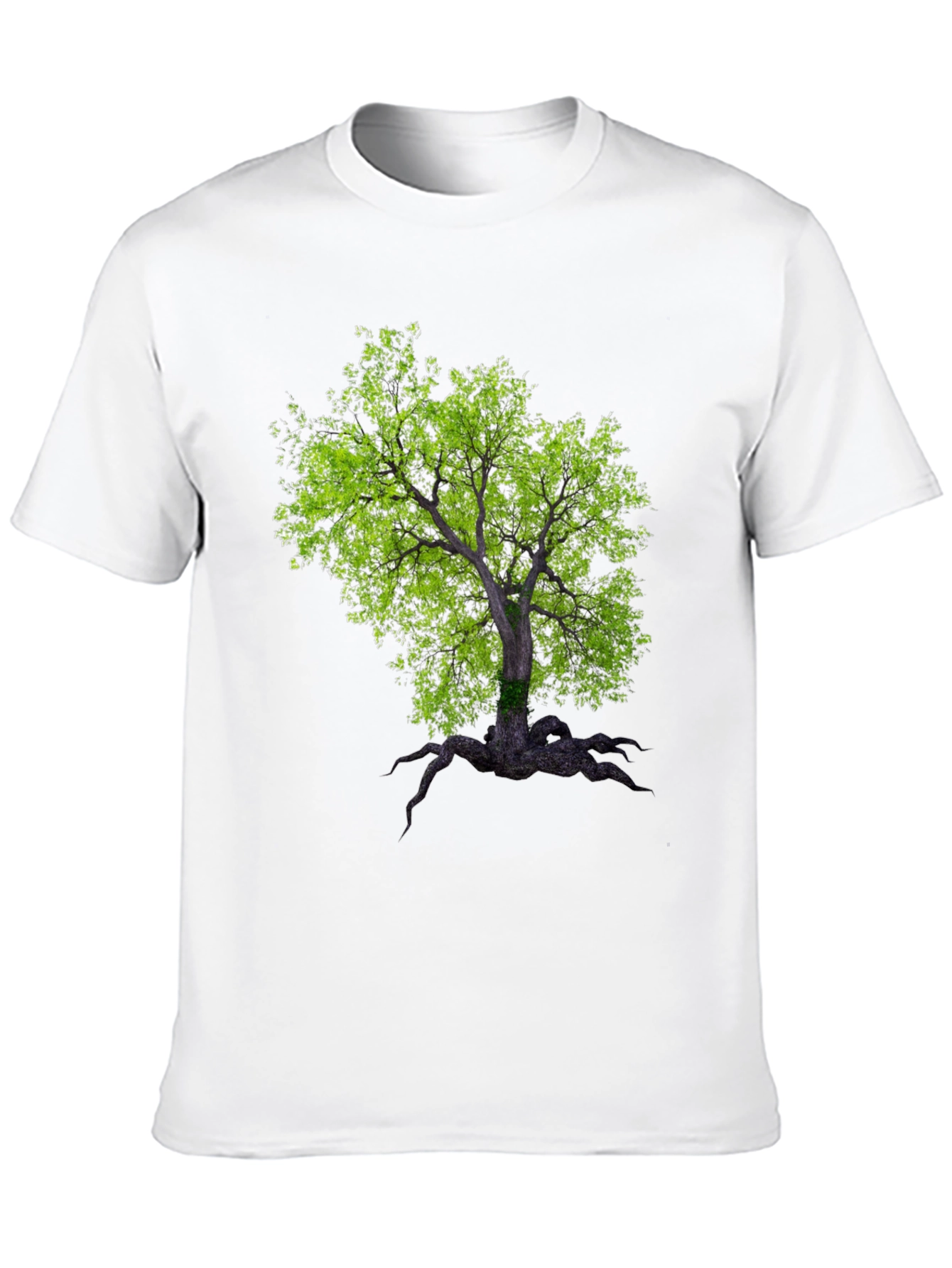 Arboreal Print Black T-Shirt