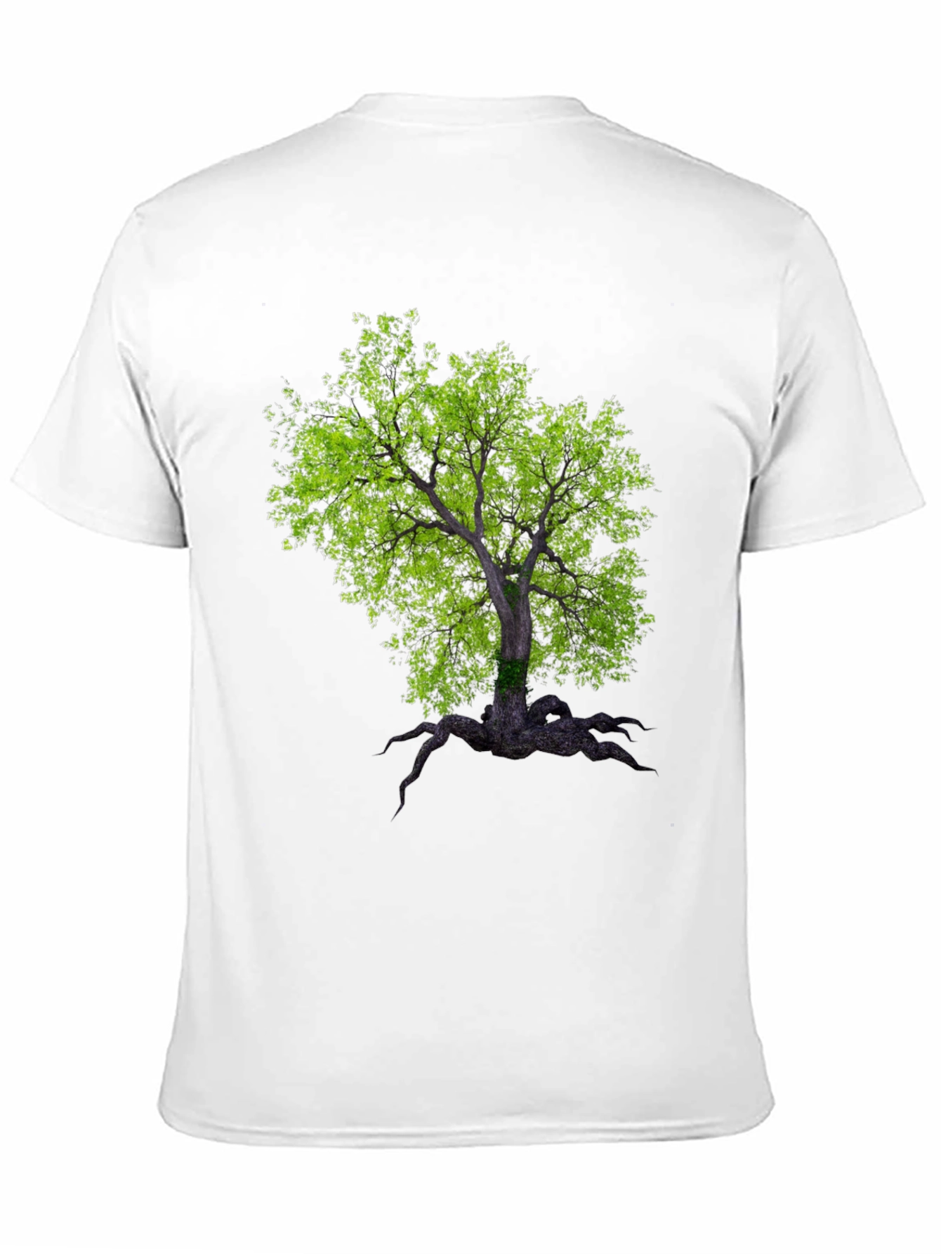 Arboreal Print Black T-Shirt