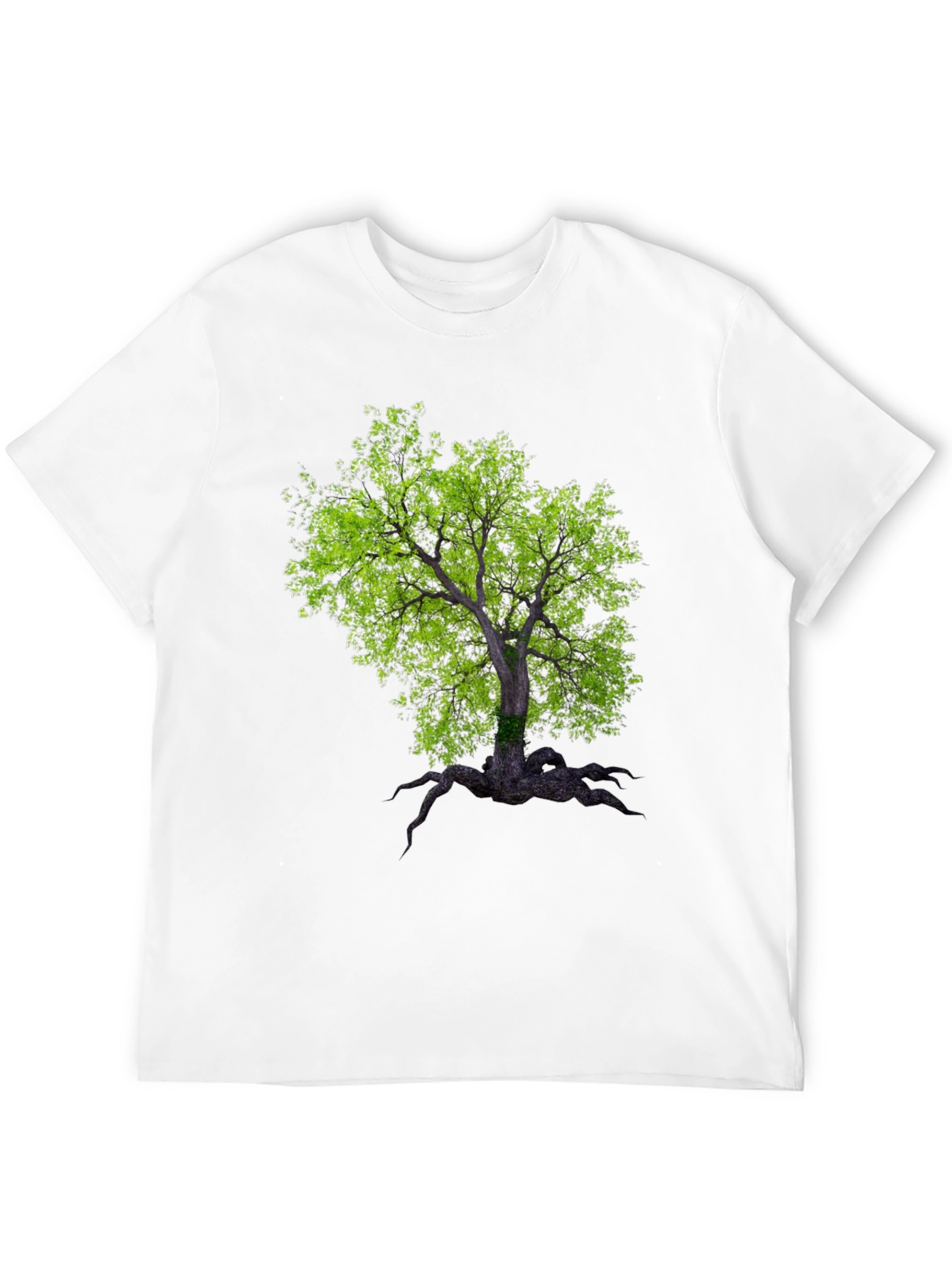 Arboreal Print Black T-Shirt
