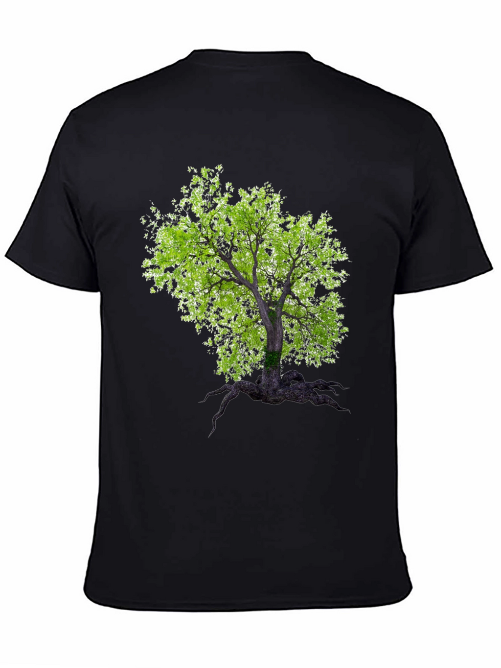 Arboreal Print Black T-Shirt