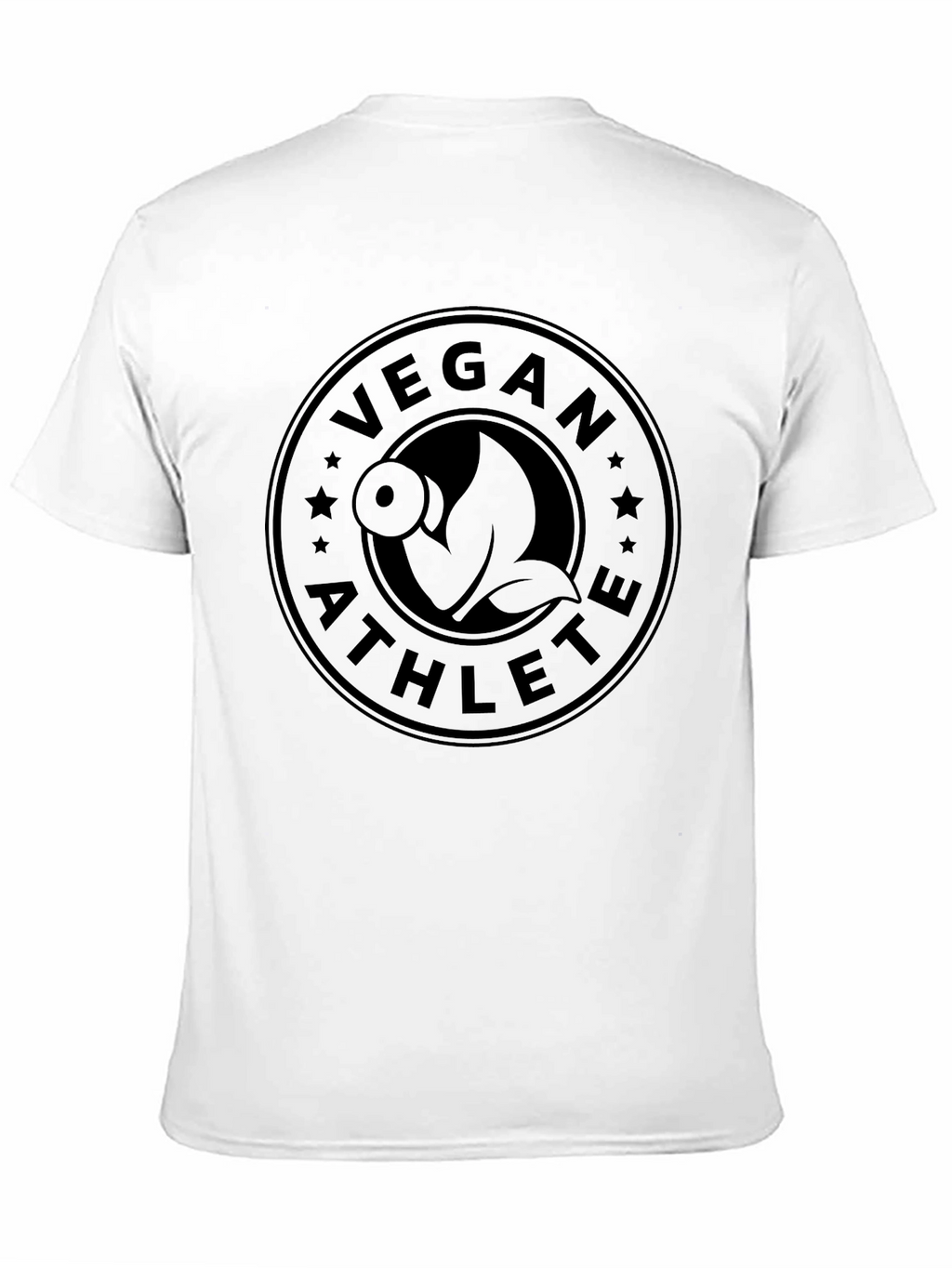Vegan Athlete Black T-Shirt Fitness Gym
