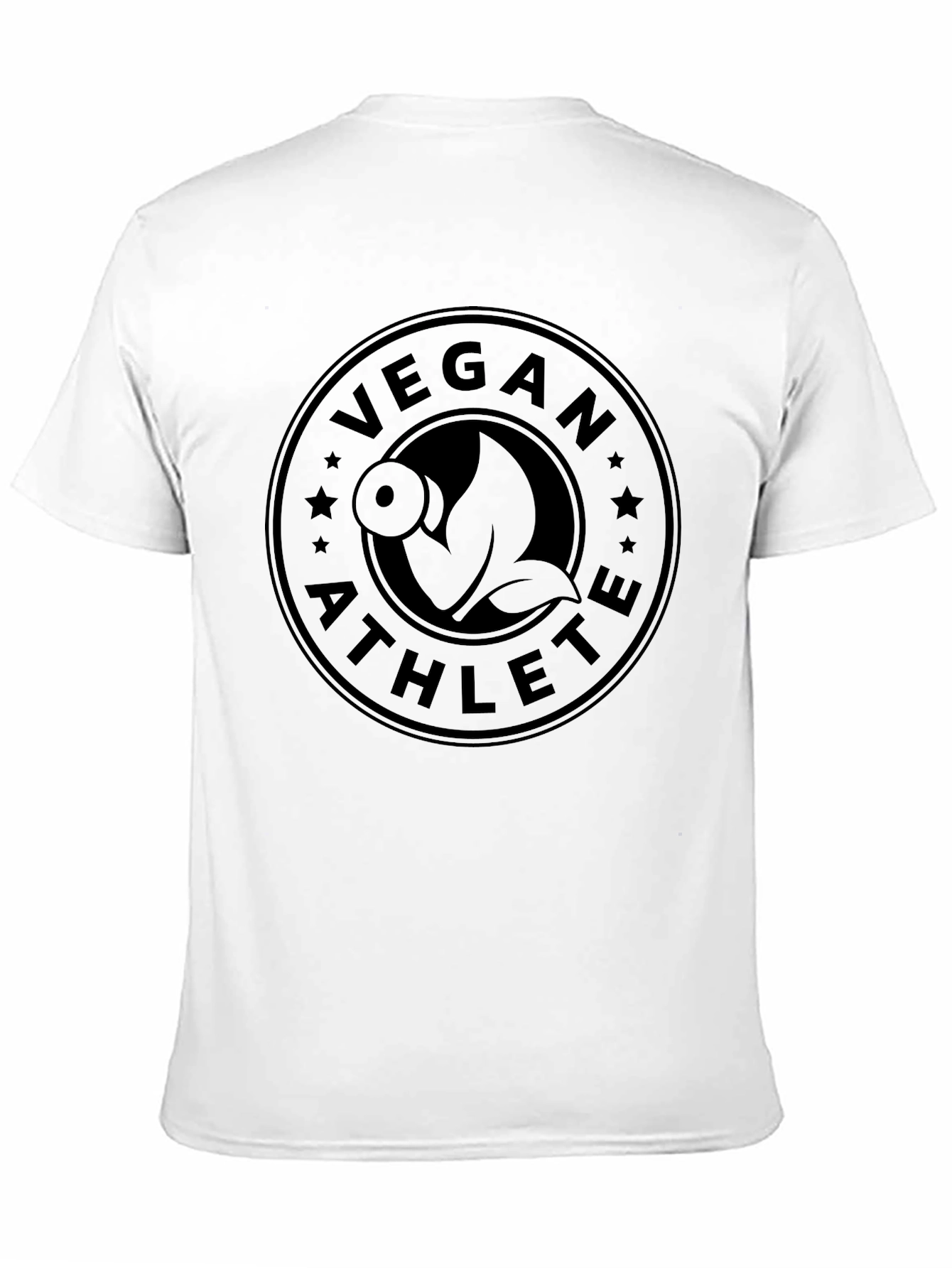 Vegan Athlete Black T-Shirt Fitness Gym