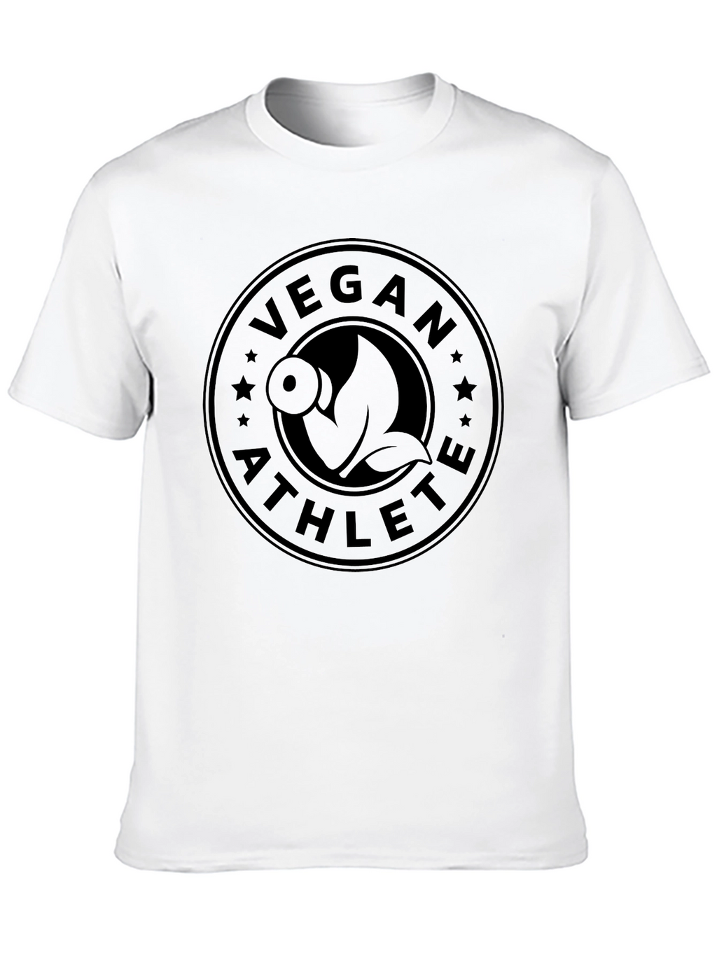 Vegan Athlete Black T-Shirt Fitness Gym