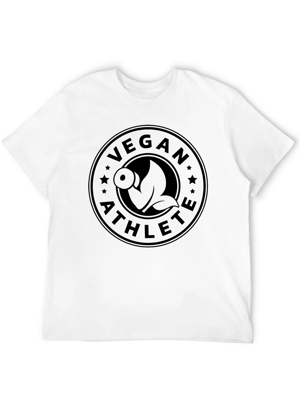 Vegan Athlete Black T-Shirt Fitness Gym