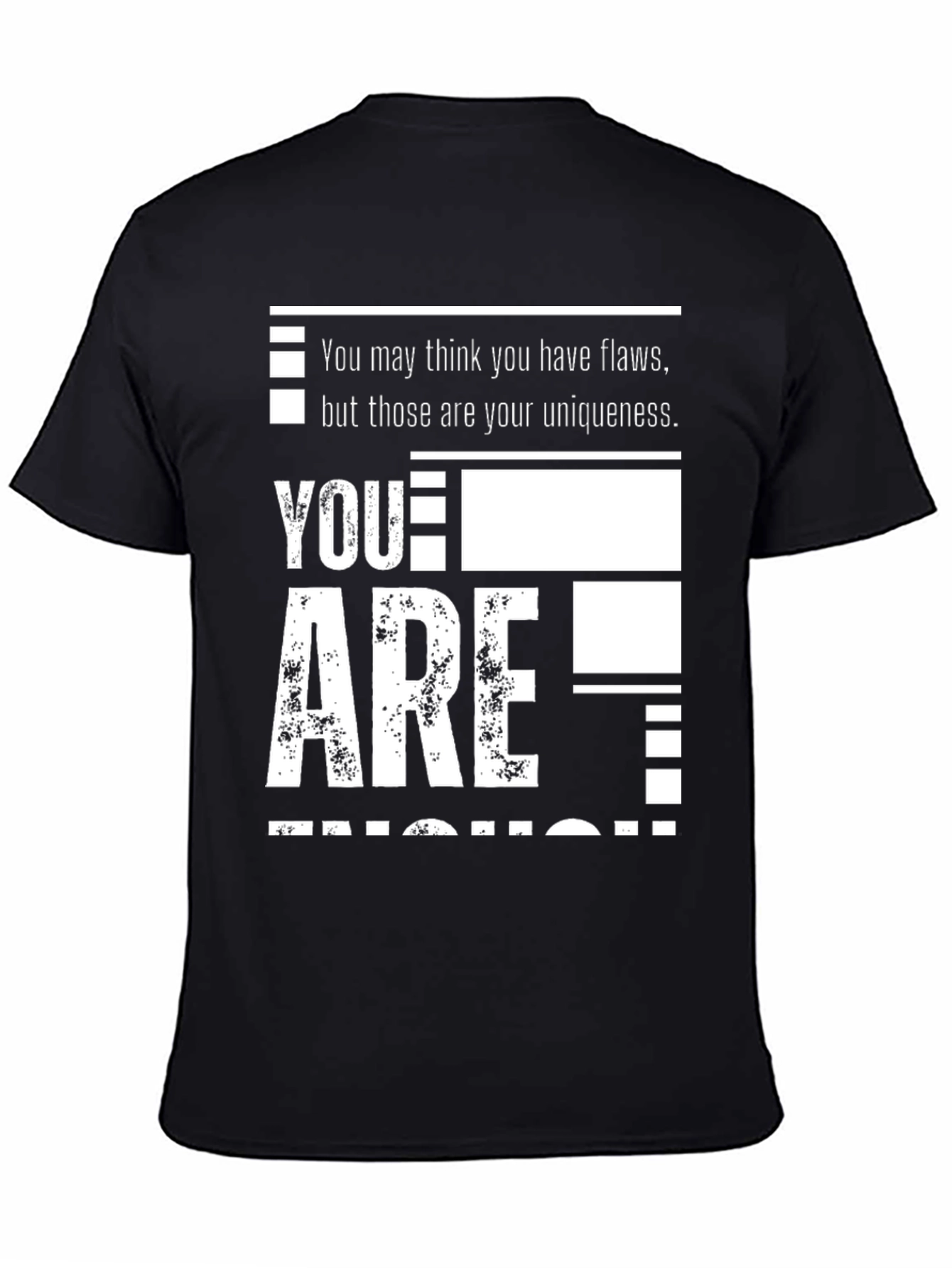 Uniqueness Statement Black T-Shirt