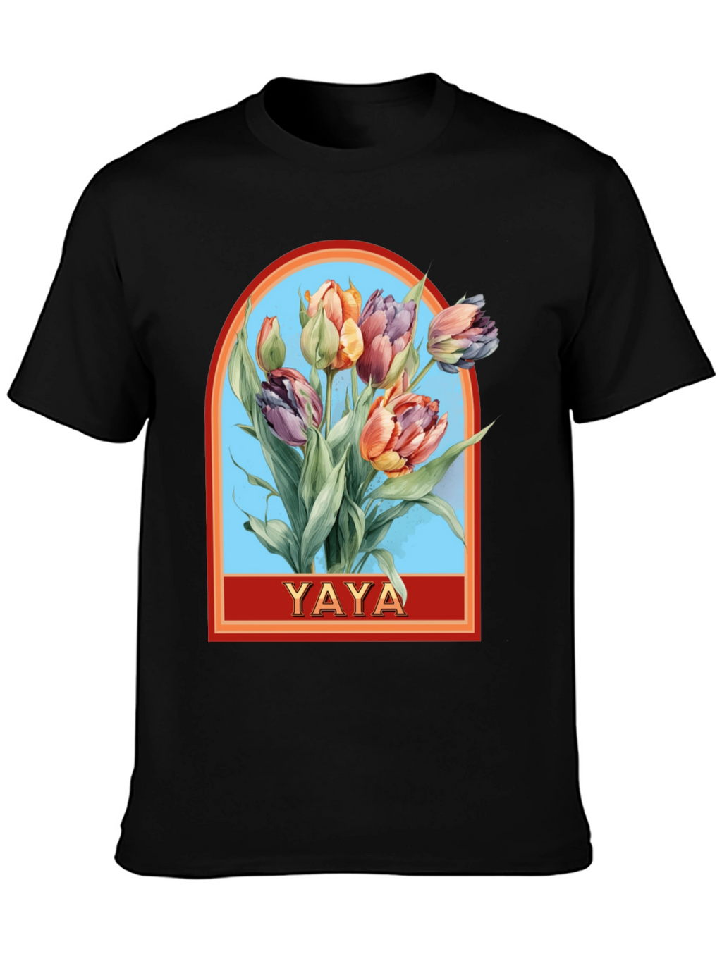 YAYA Floral Tulip Graphic T-Shirt