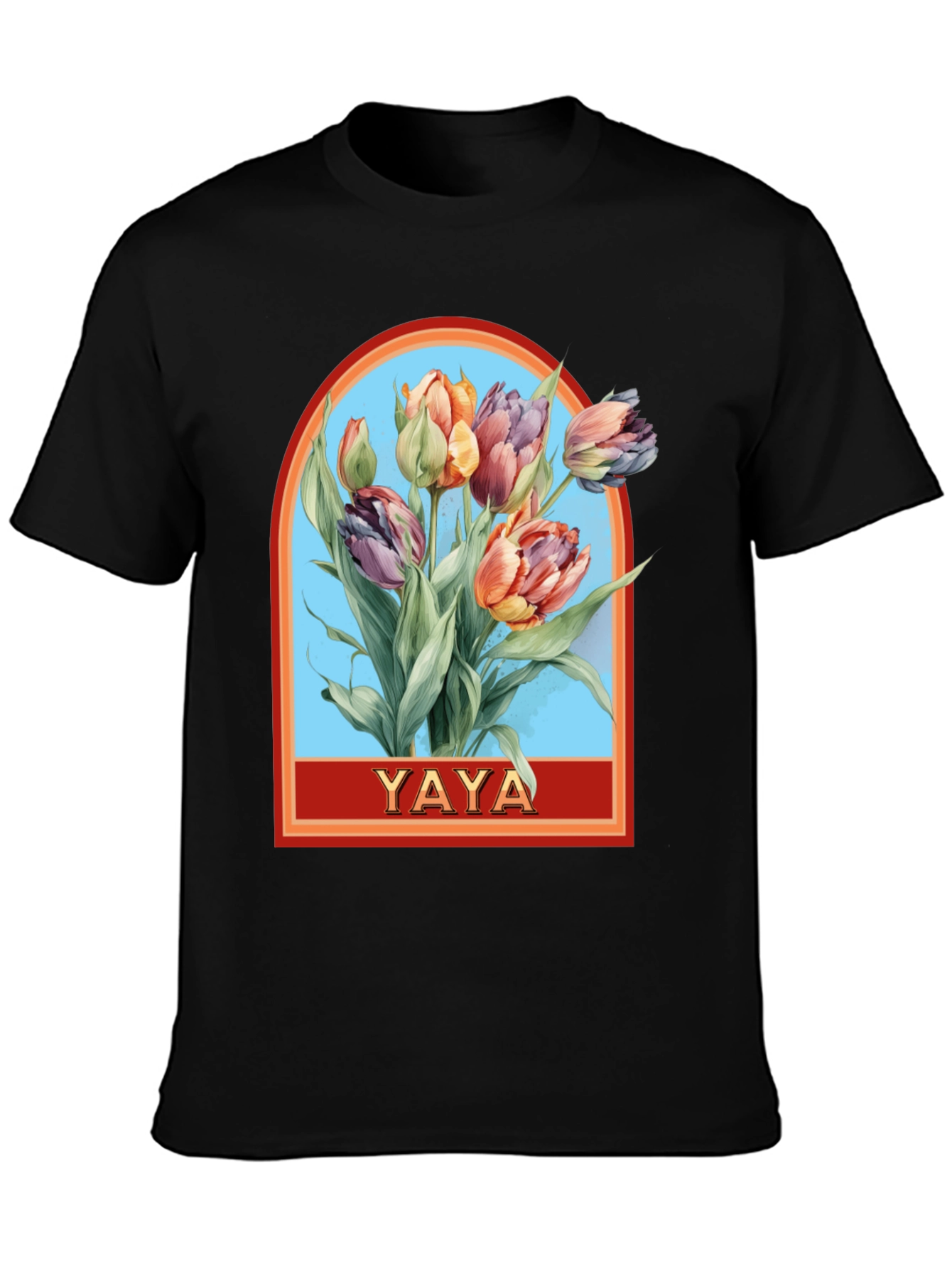 YAYA Floral Tulip Graphic T-Shirt