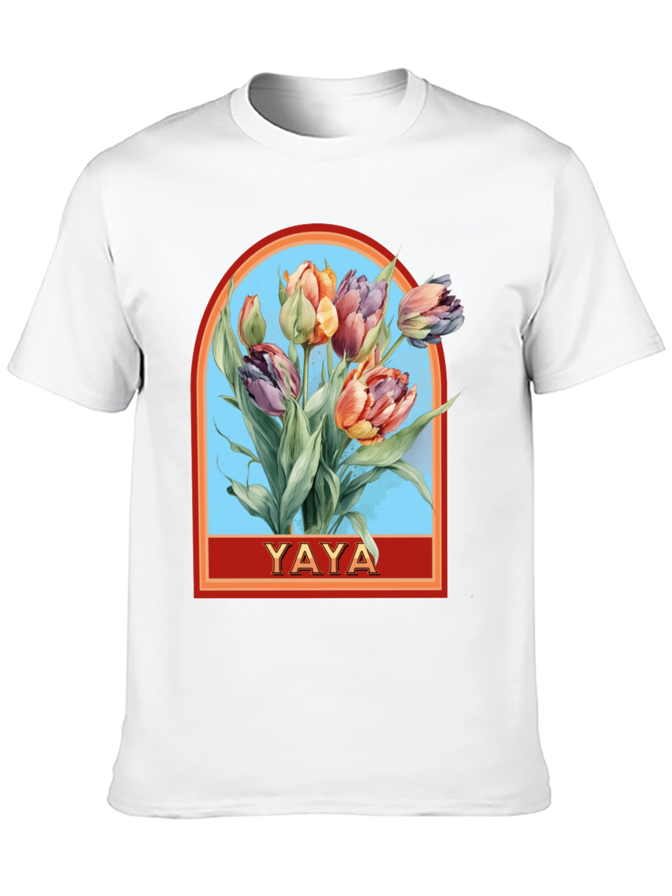 YAYA Floral Tulip Graphic T-Shirt