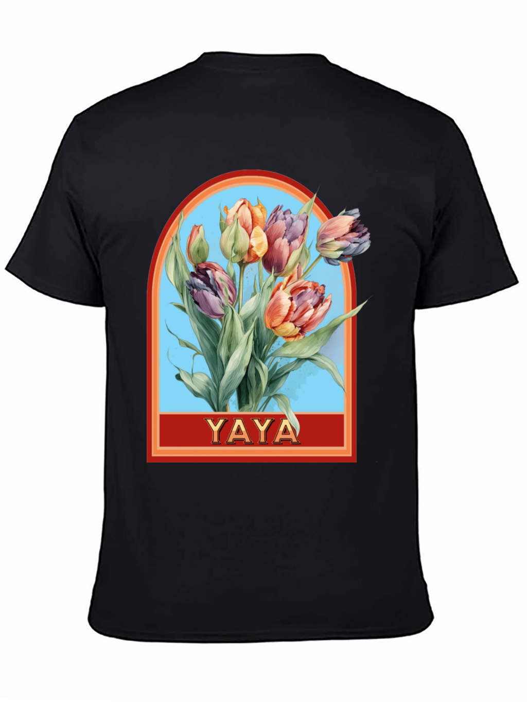 YAYA Floral Tulip Graphic T-Shirt