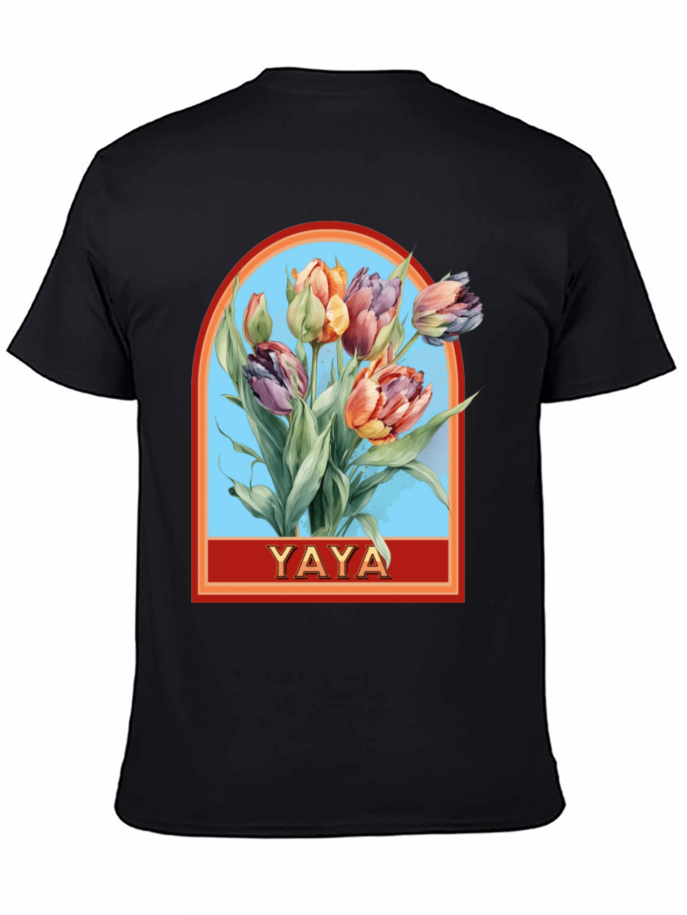 YAYA Floral Tulip Graphic T-Shirt