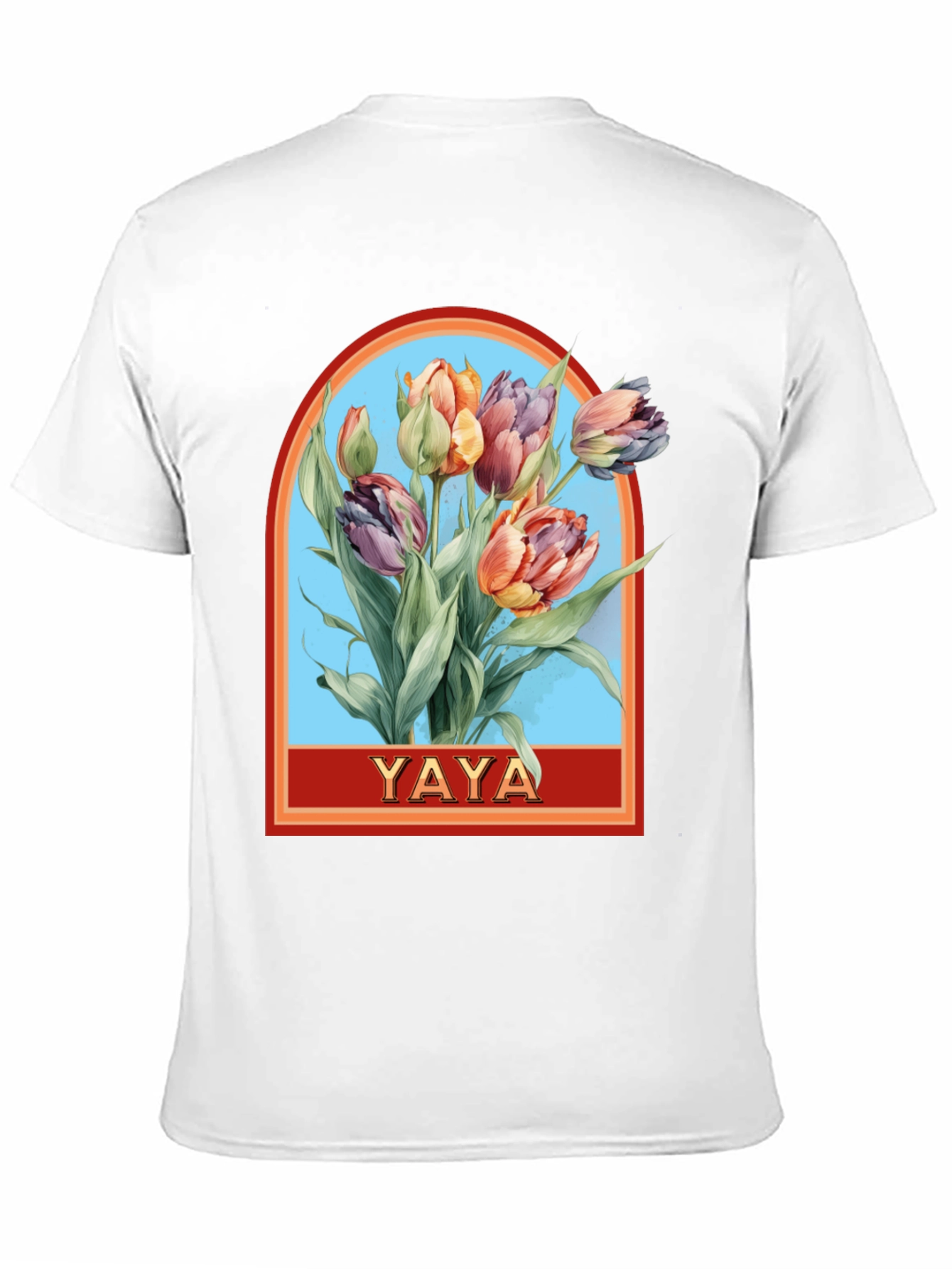 YAYA Floral Tulip Graphic T-Shirt