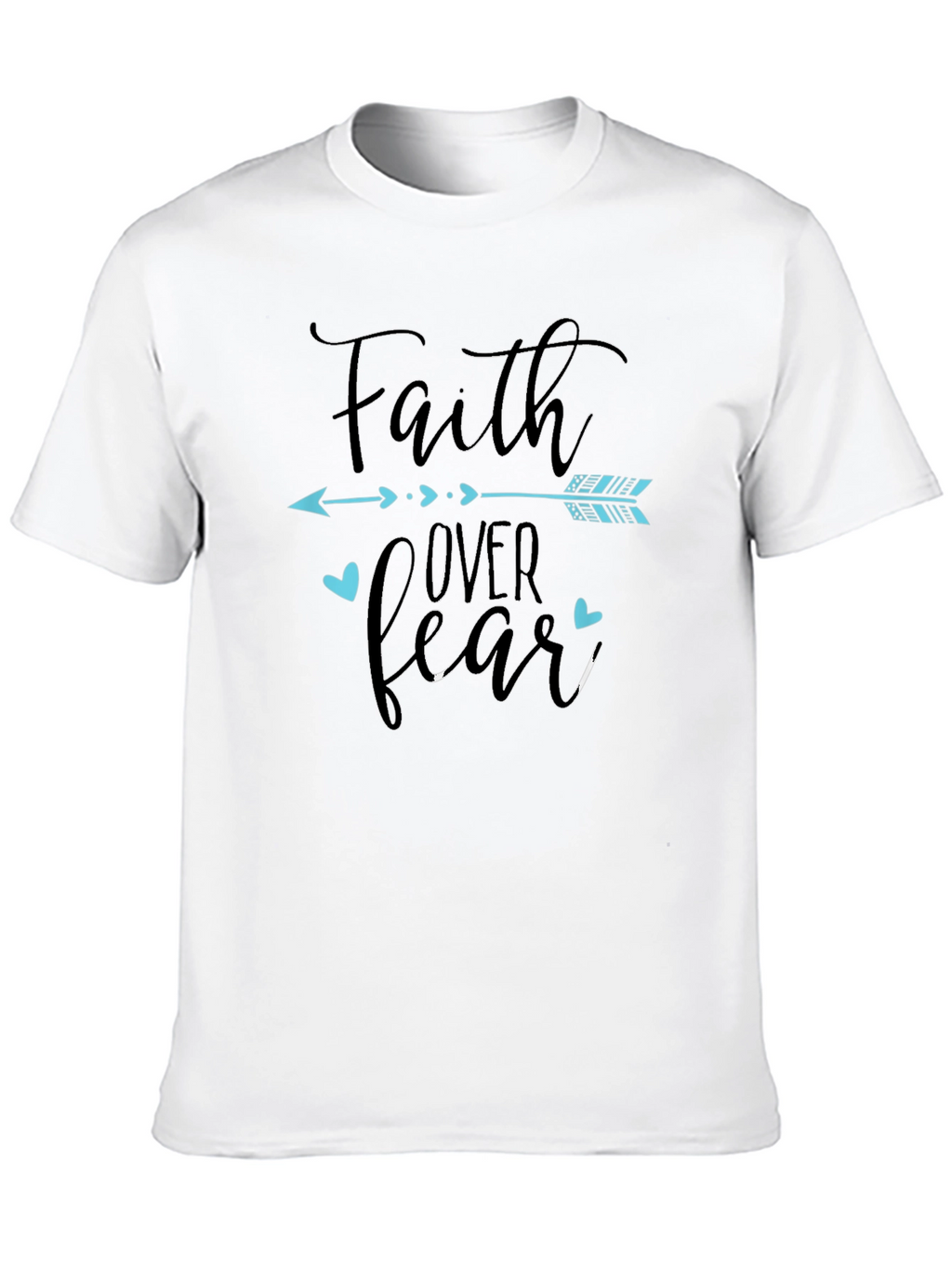 Faith Over Fear Graphic Tee - Black