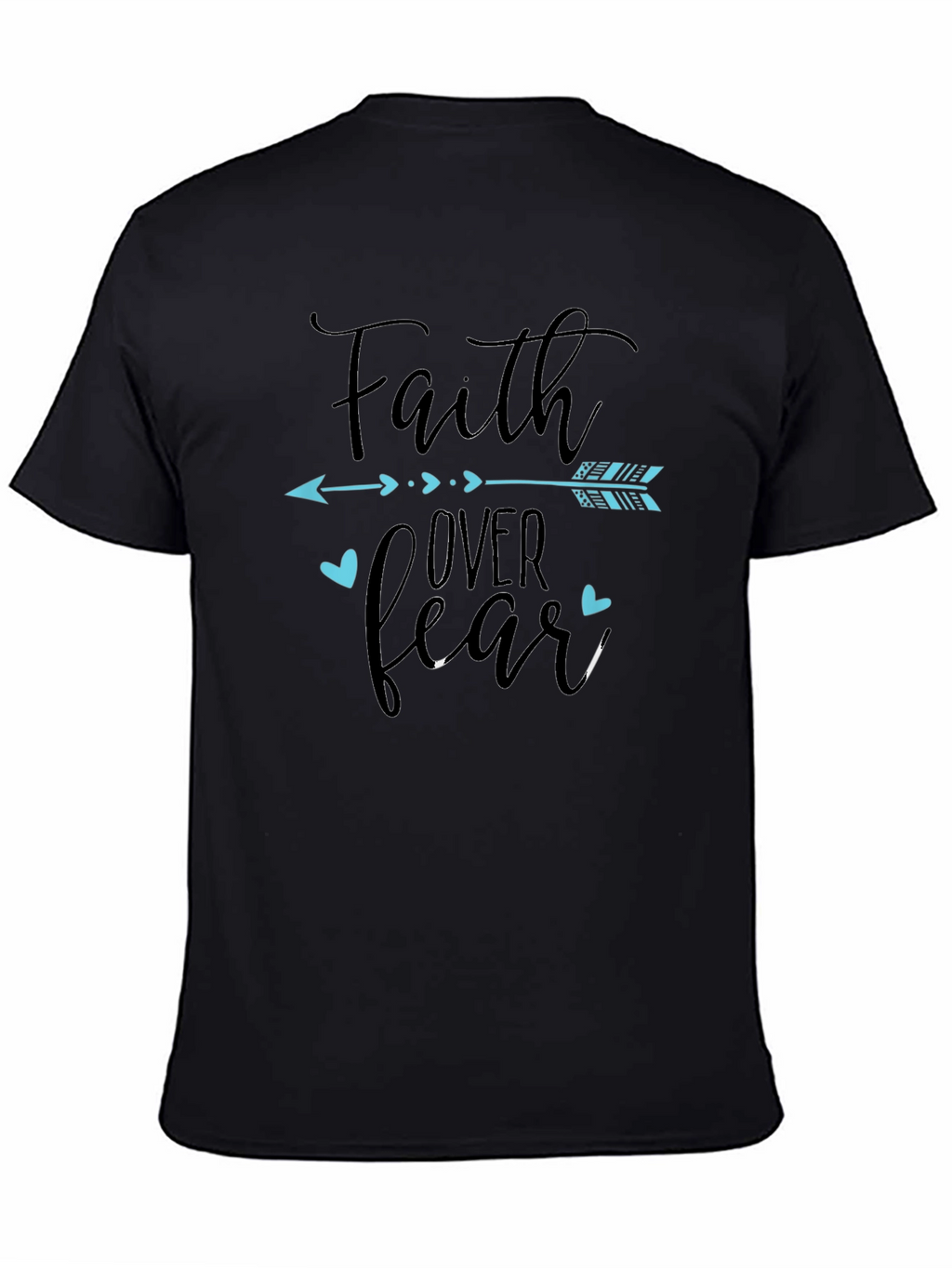 Faith Over Fear Graphic Tee - Black