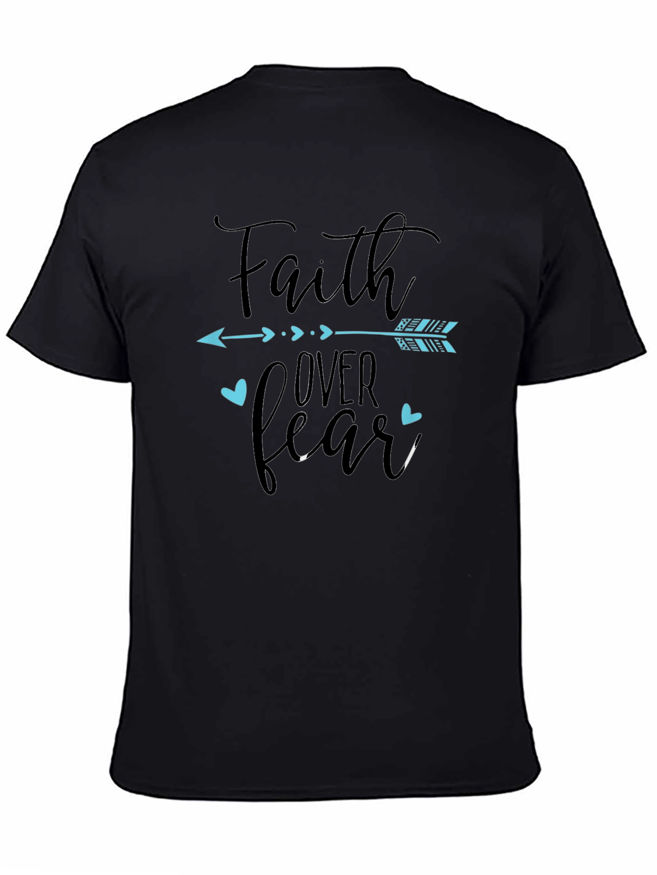 Faith Over Fear Graphic Tee - Black