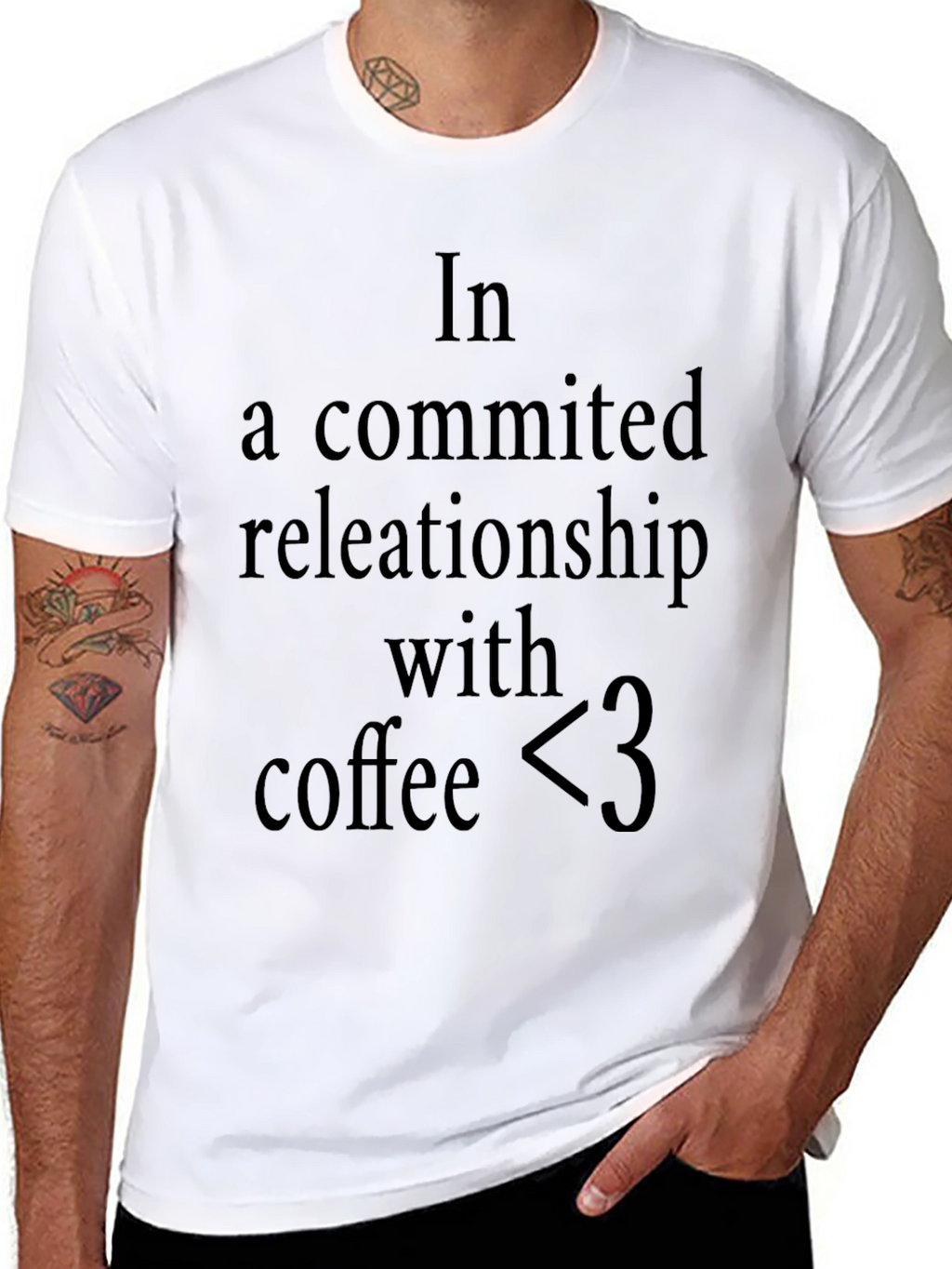 Coffee Lover T-Shirt: In A Committed Relationship
