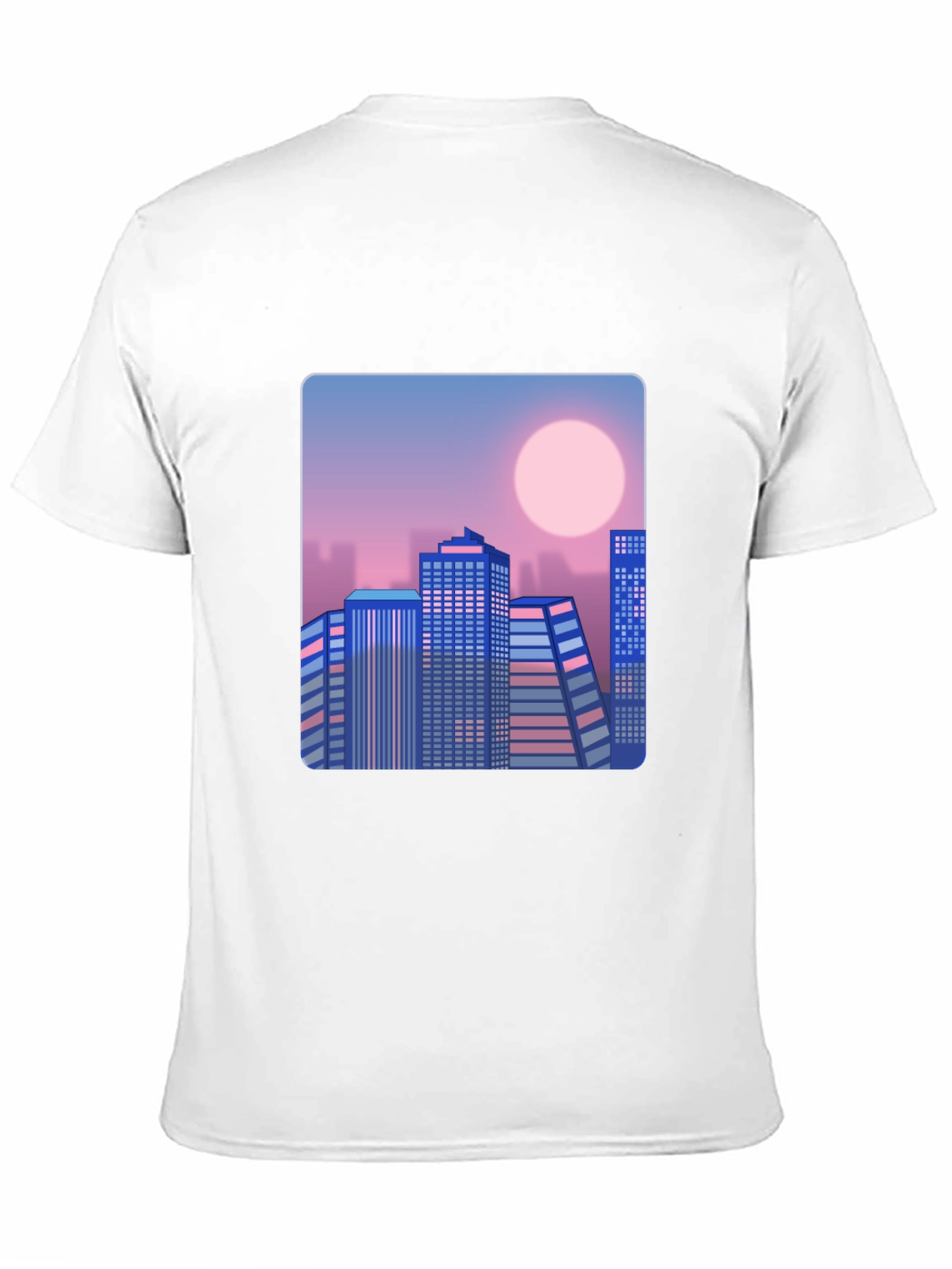 Retro Cityscape T-Shirt - Black