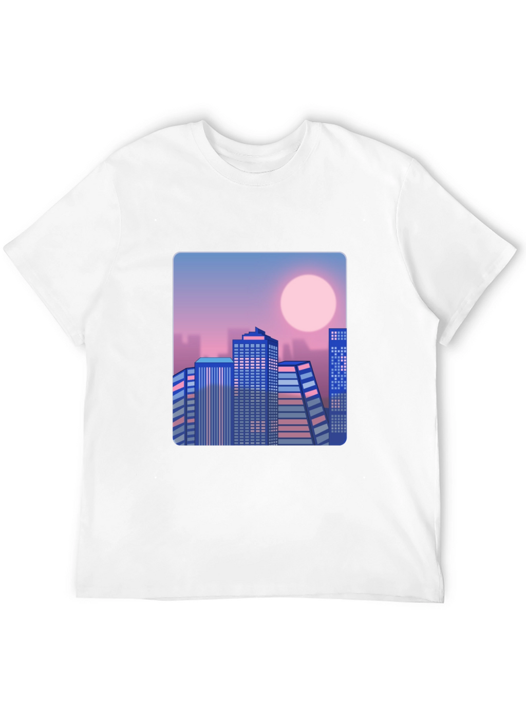 Retro Cityscape T-Shirt - Black