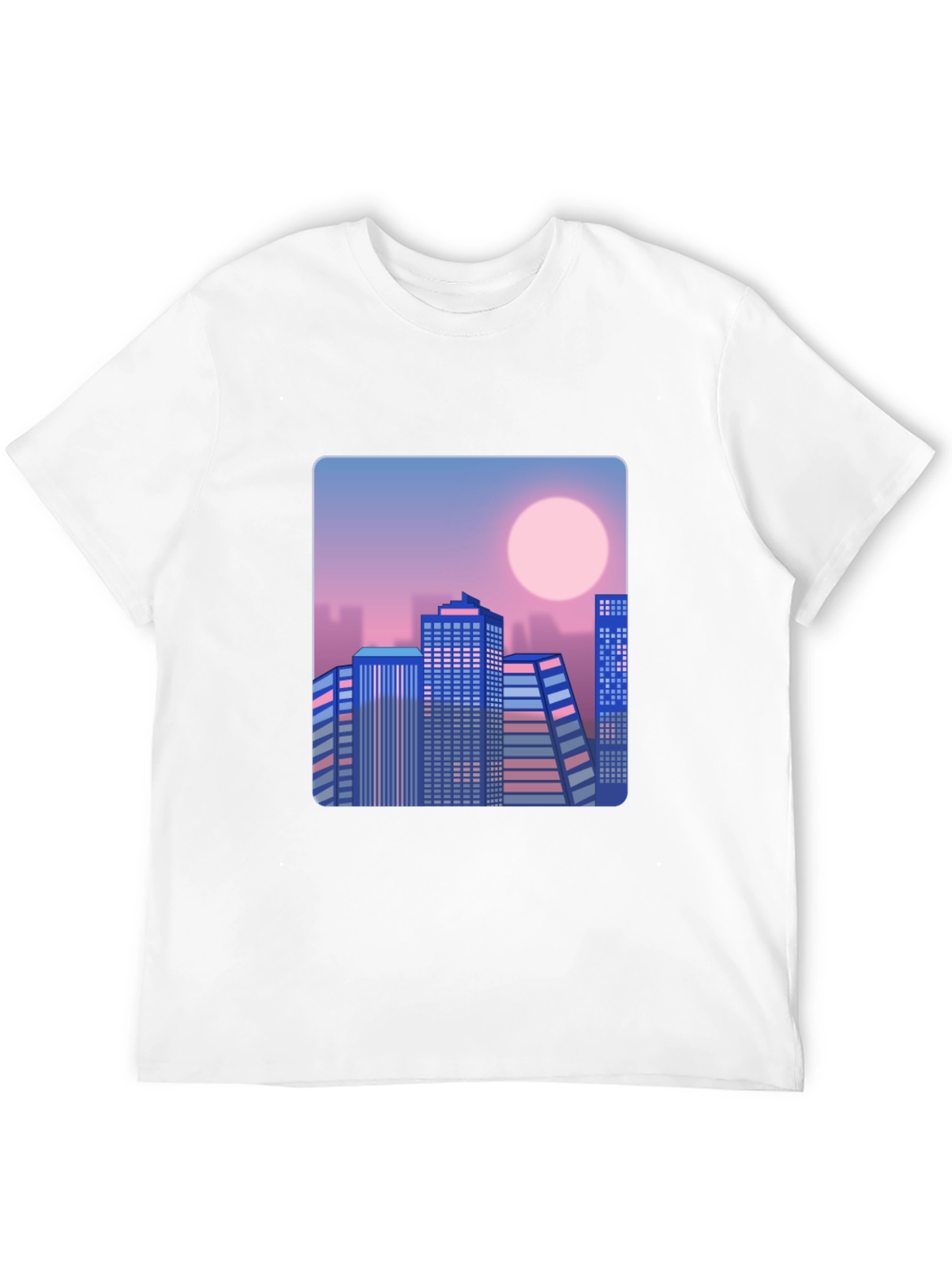 Retro Cityscape T-Shirt - Black
