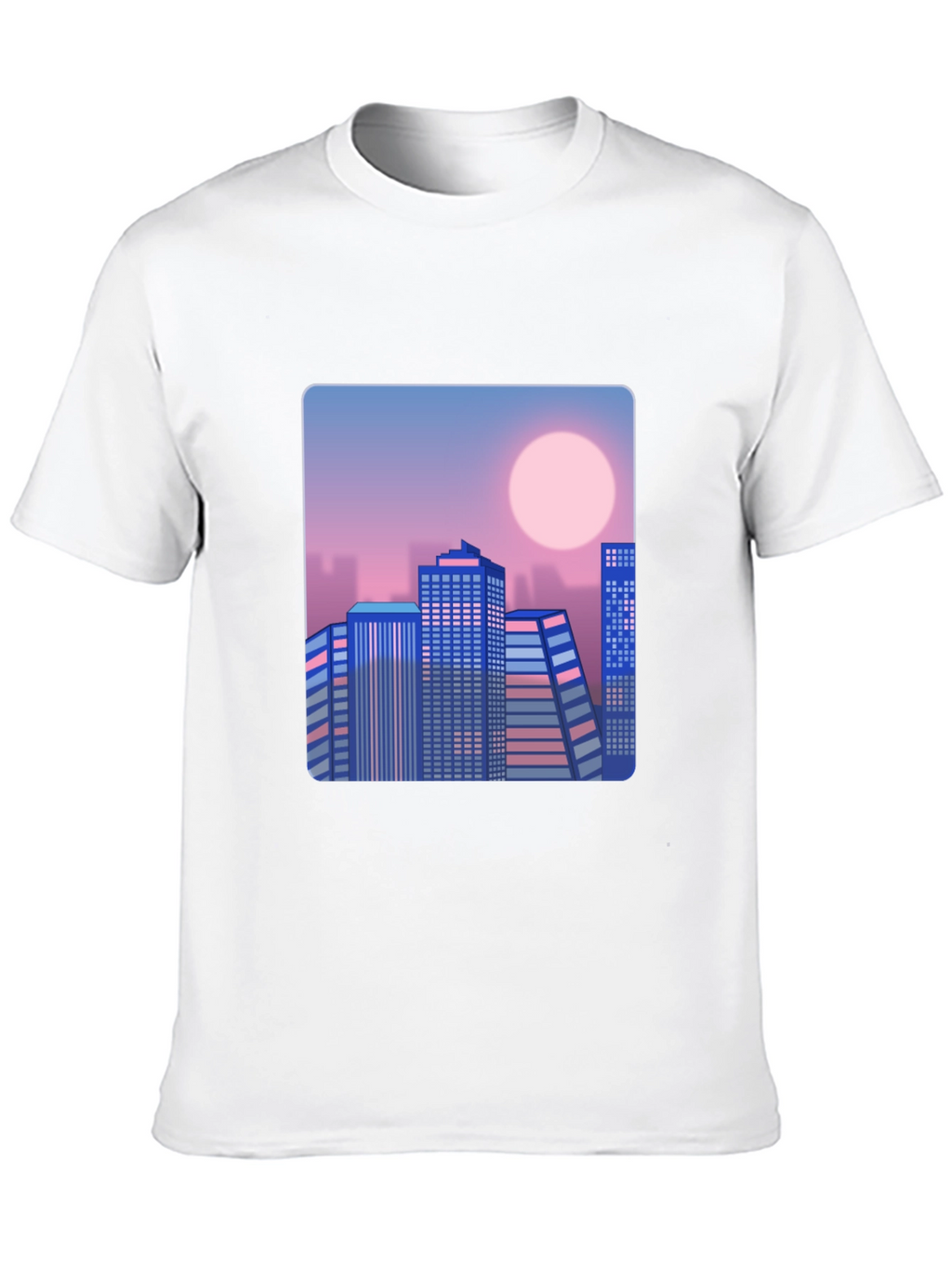 Retro Cityscape T-Shirt - Black
