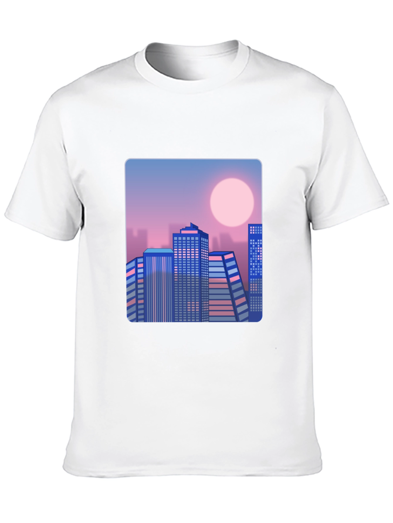 Retro Cityscape T-Shirt - Black