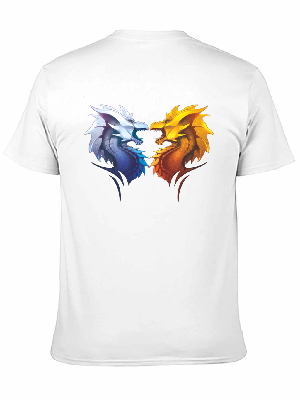 Fire and Ice Dragons Graphic T-Shirt