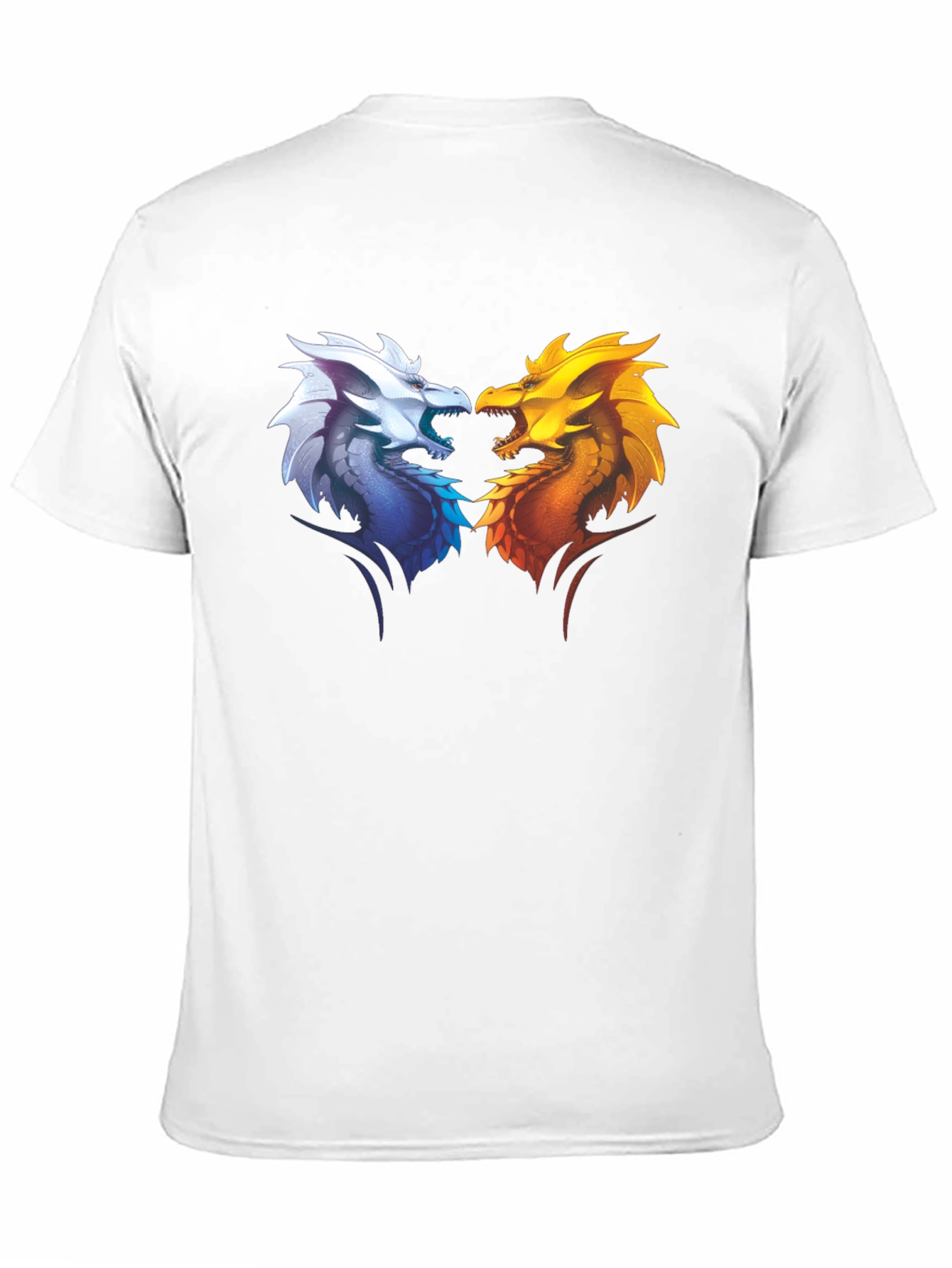 Fire and Ice Dragons Graphic T-Shirt