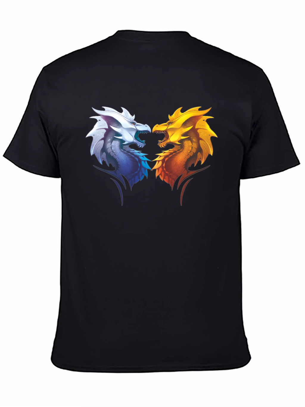Fire and Ice Dragons Graphic T-Shirt