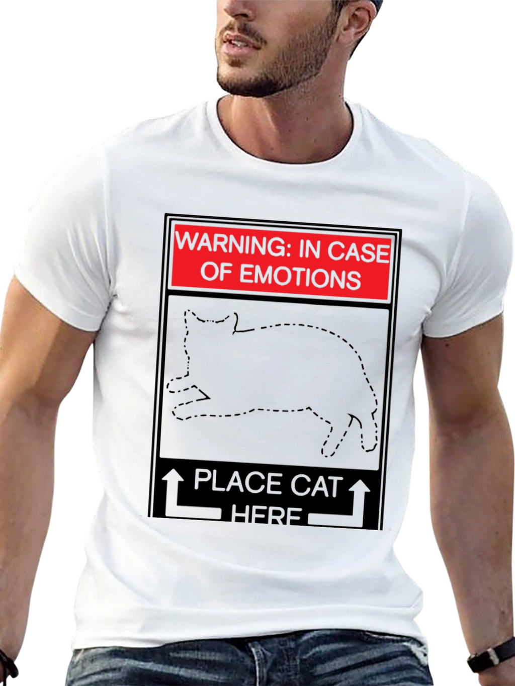 In Case of Emotions Cat T-Shirt