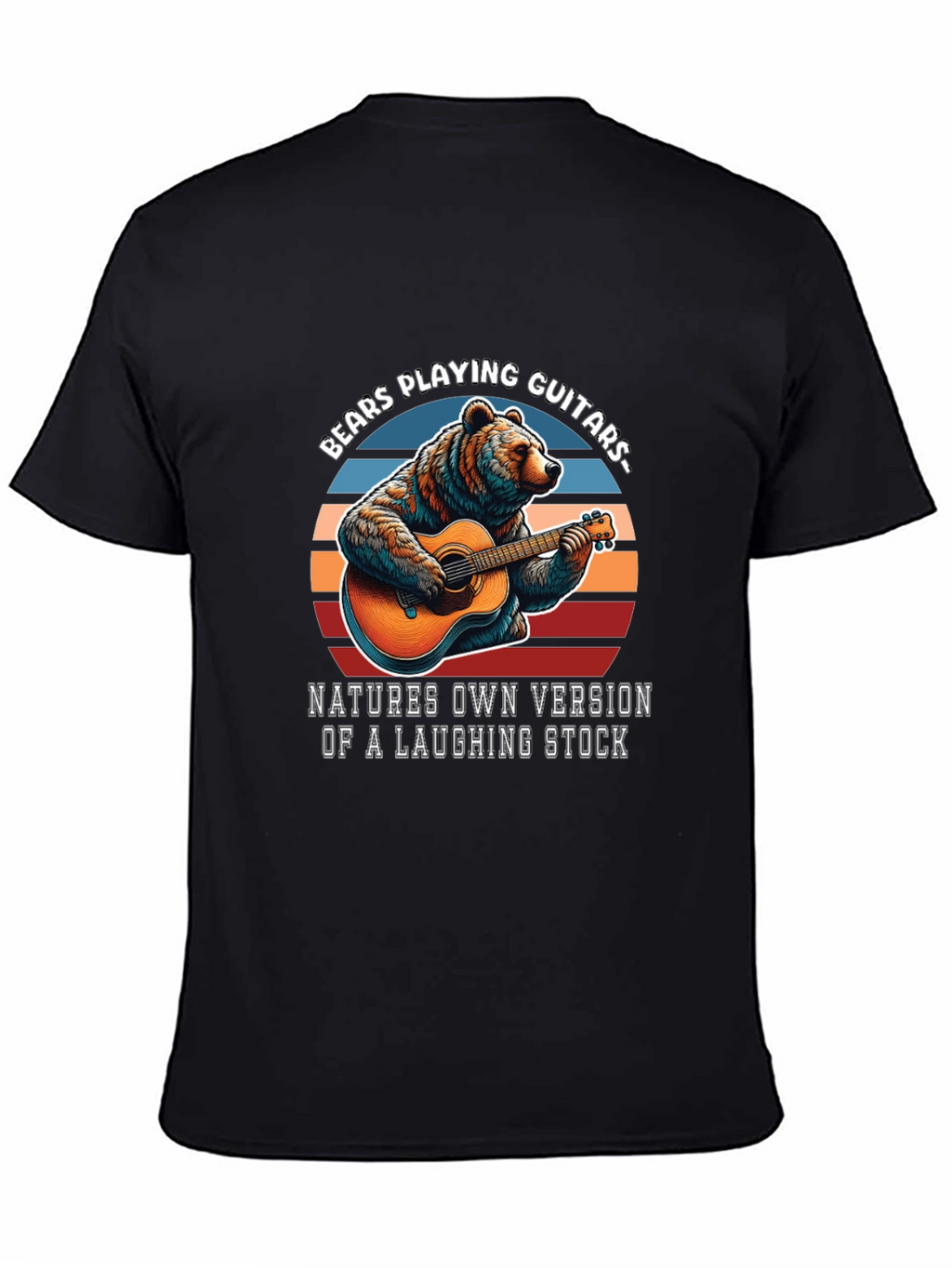 Bears Playing Guitars Graphic T-Shirt
